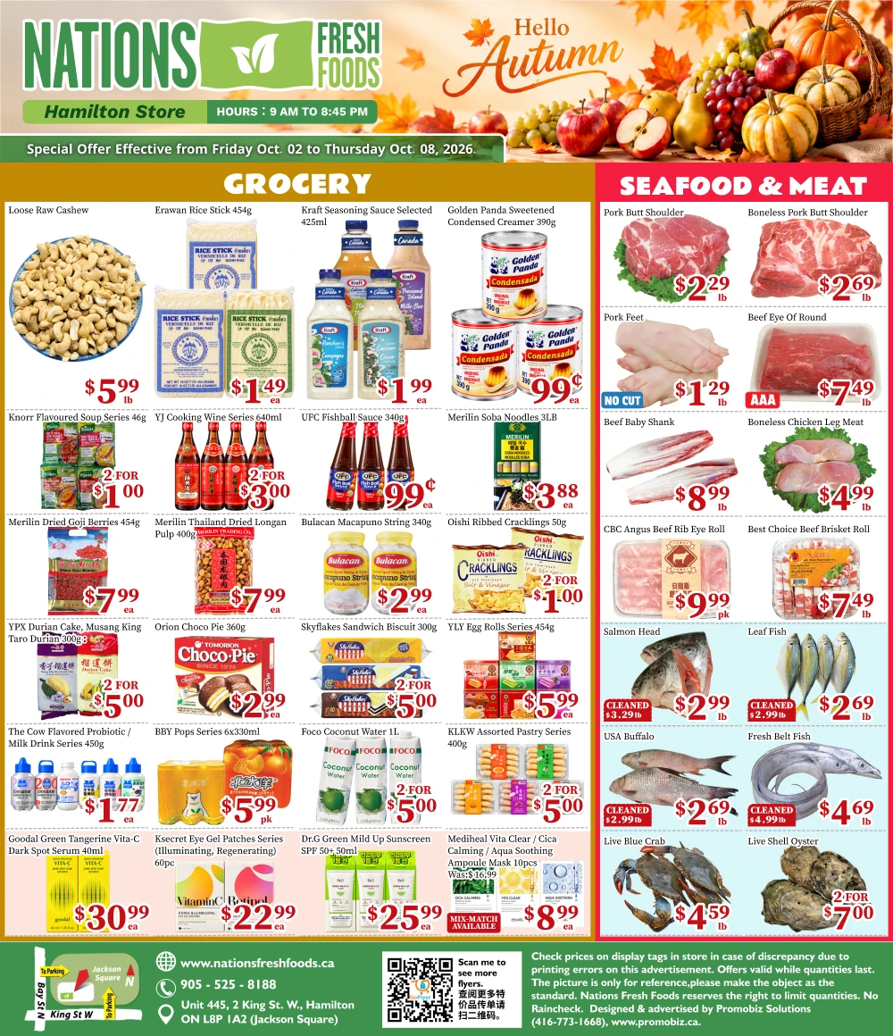 Nations Fresh Foods Hamilton Weekly Flyer - Page 1