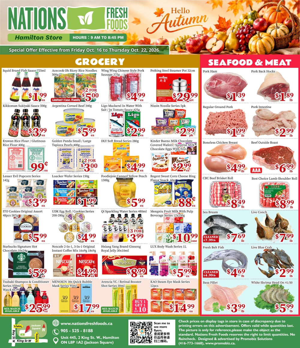 Nations Fresh Foods Hamilton Weekly Flyer - Page 1
