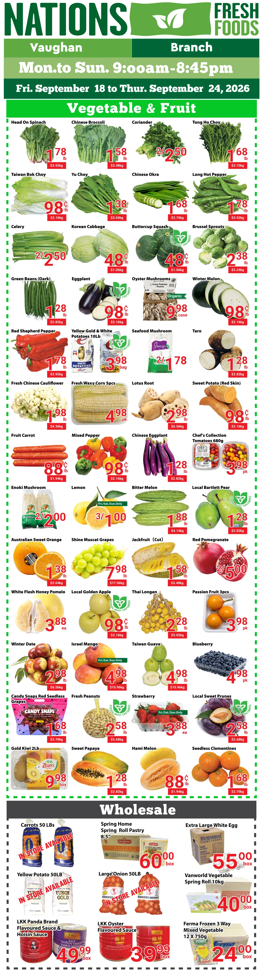 Nations Fresh Foods Vaughan - Weekly Flyer - Sep 18 - 24, 2026 ...