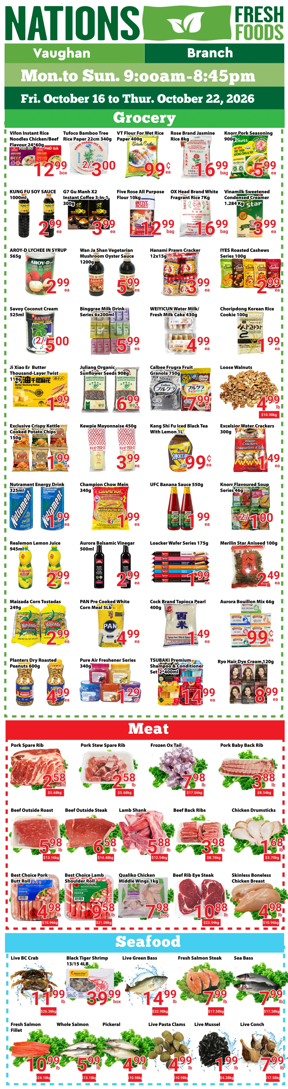 Nations Fresh Foods Vaughan Weekly Flyer - Page 1