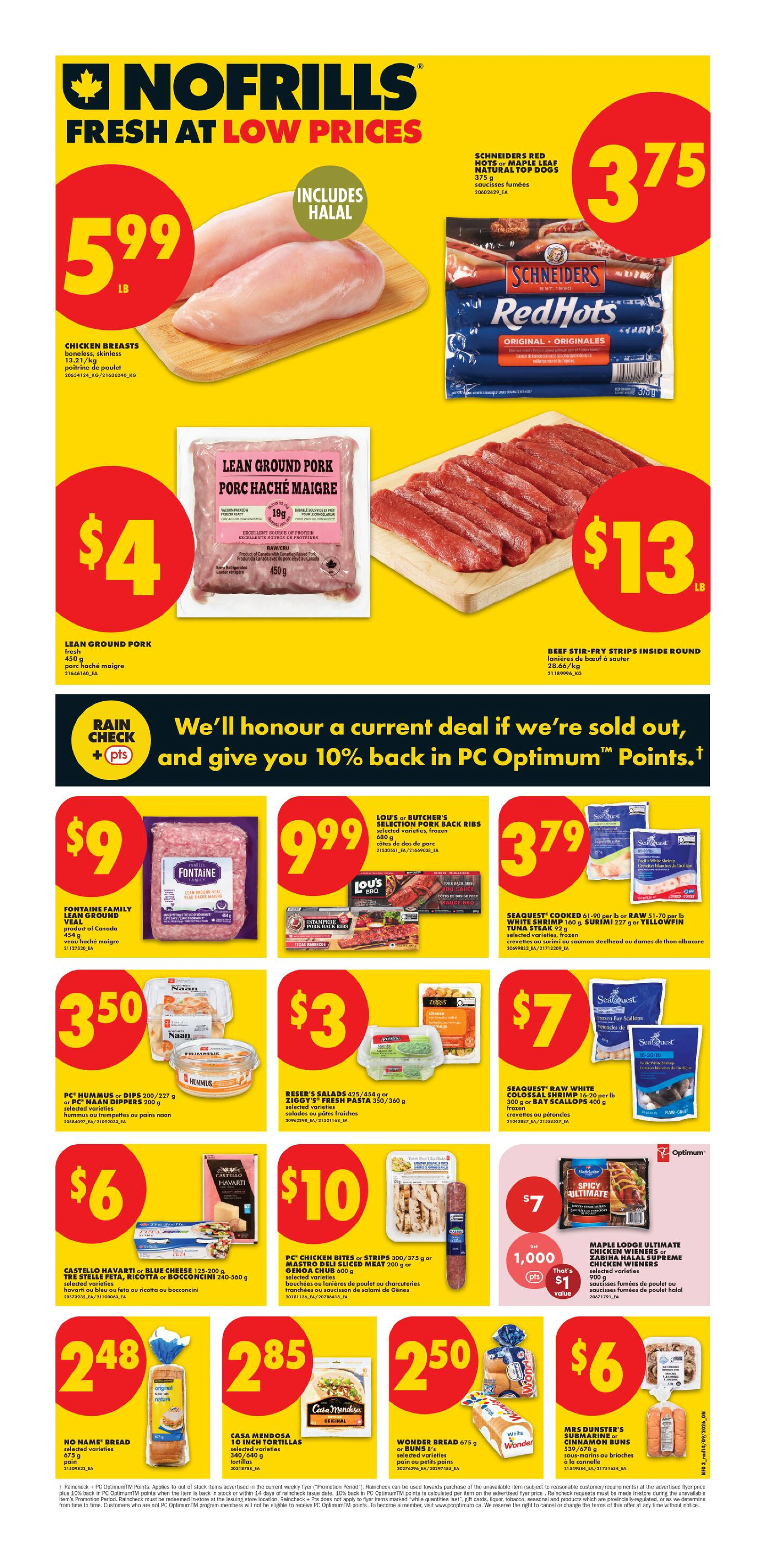 No Frills Ontario Weekly Flyer - Valid Thursday, September 17 - Wednesday, September 23 - Page 4