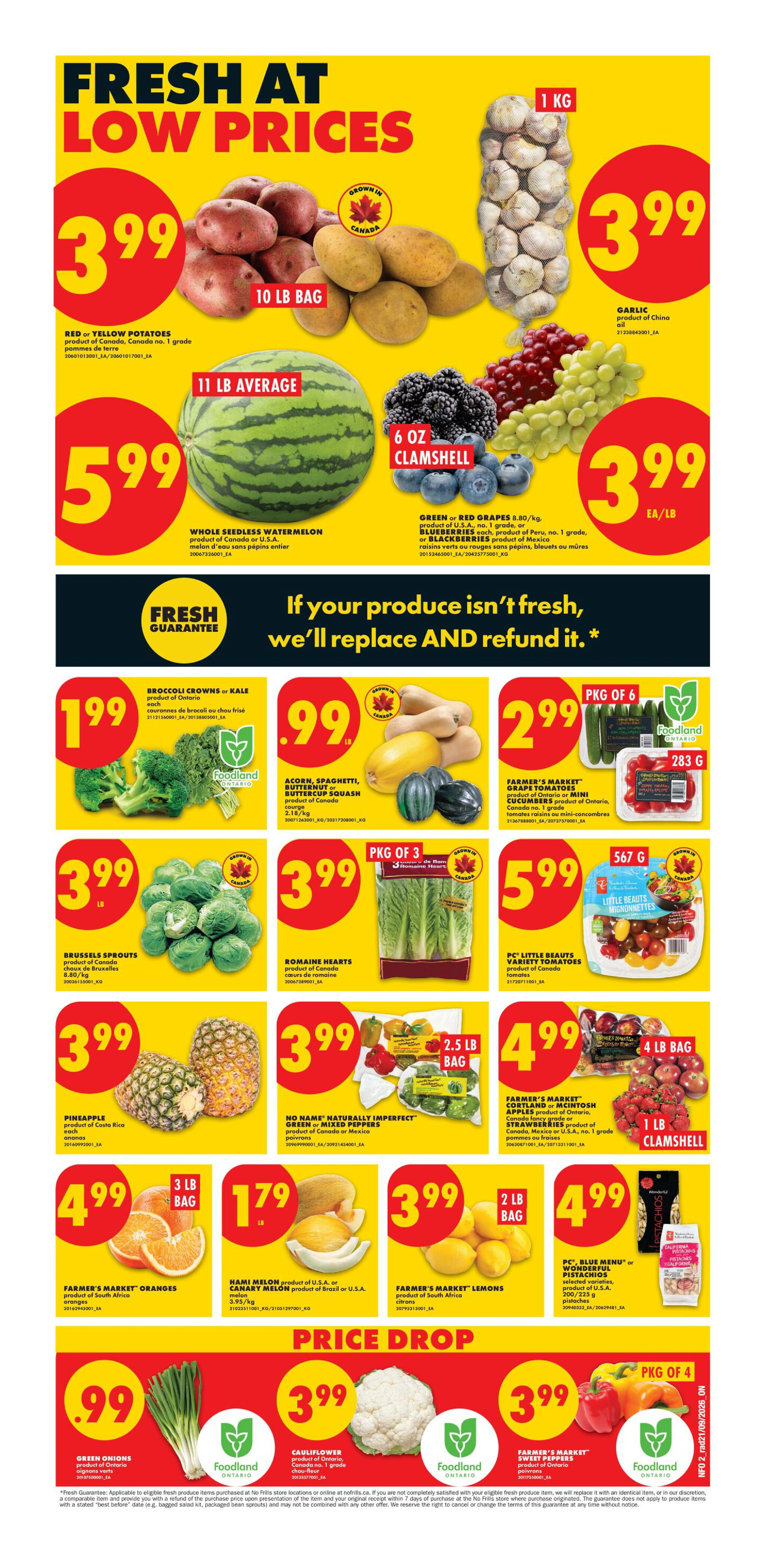 No Frills Ontario Weekly Flyer - Valid Thursday, September 24 - Wednesday, September 30 - Page 2