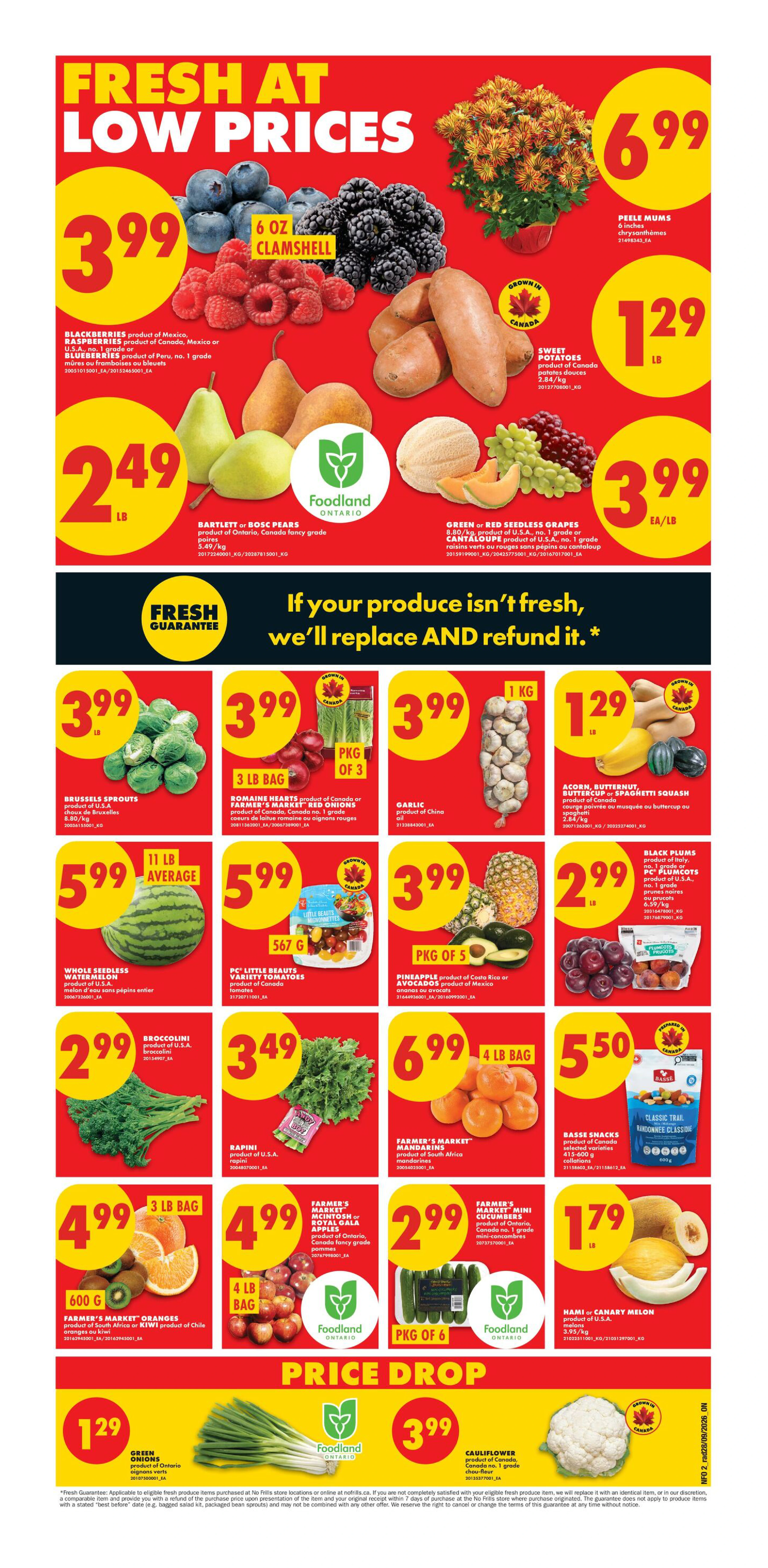 No Frills Ontario Weekly Flyer - Valid Thursday, October 1 - Wednesday, October 7 - Page 2