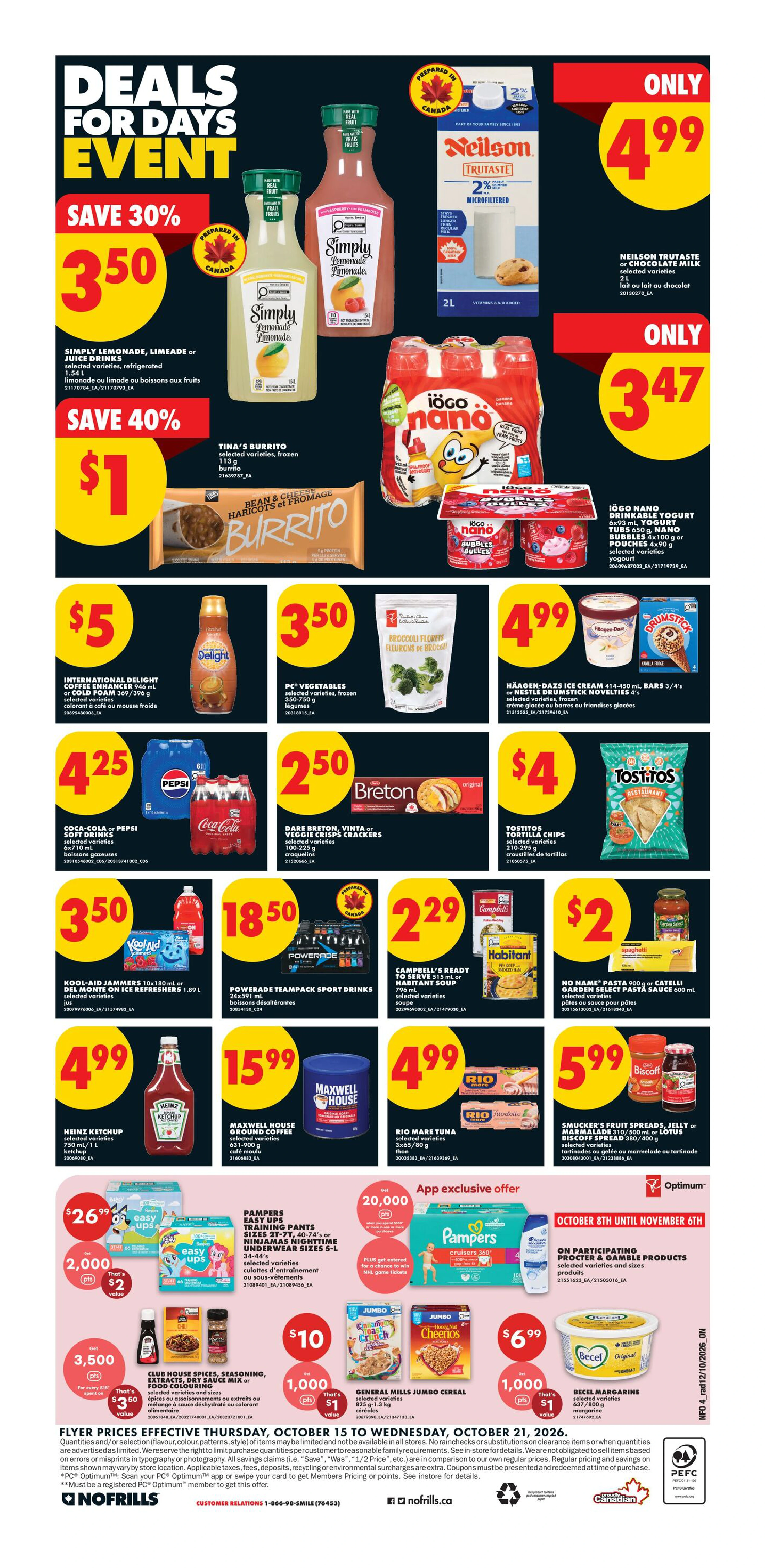 No Frills Ontario Weekly Flyer - Valid Thursday, October 15- Wednesday, October 21 - Page 4
