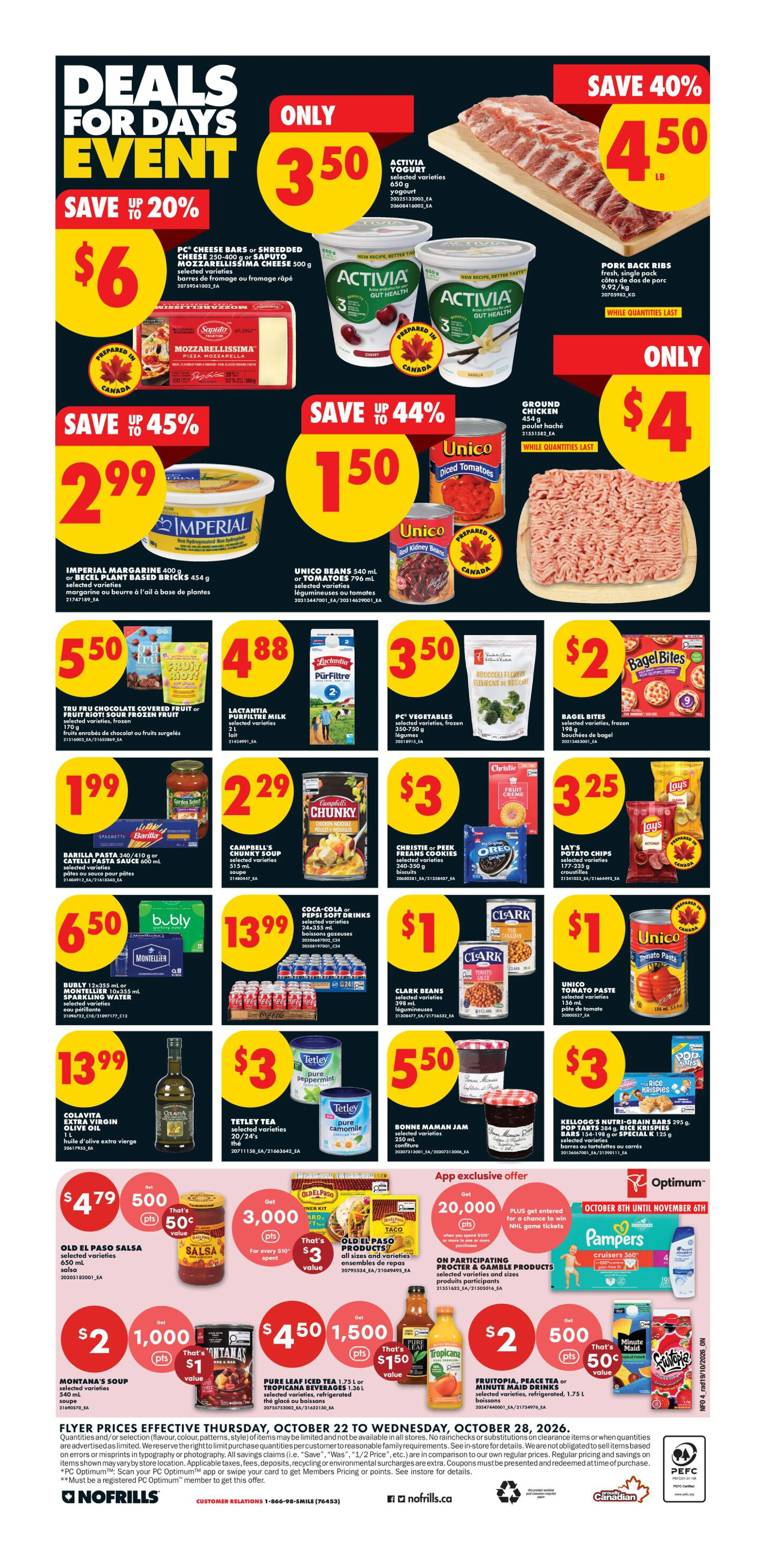 No Frills Ontario Weekly Flyer - Valid Thursday, October 22 - Wednesday, October 28 - Page 4