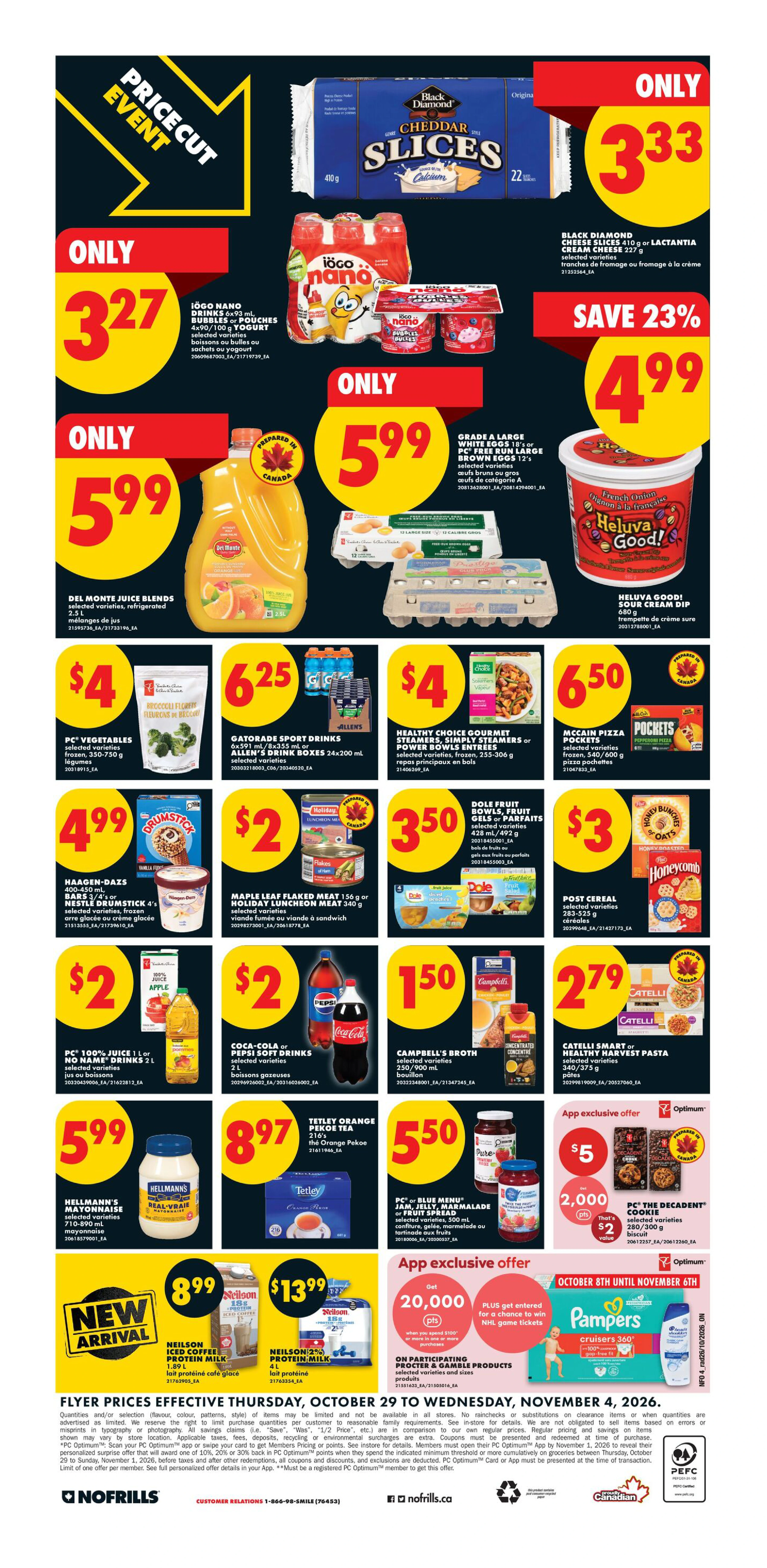 No Frills Ontario Weekly Flyer - Valid Thursday, October 29 - Wednesday, November 04 - Page 4