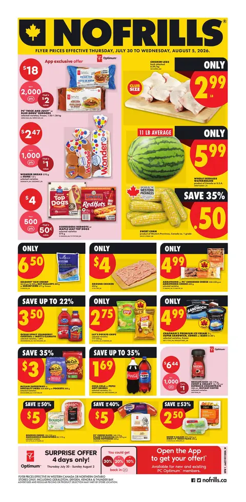 Valid Thursday, July 30 - Wednesday, August 05