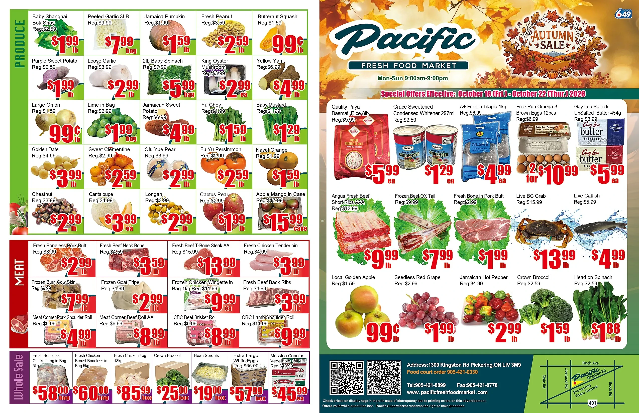 Pacific Fresh Food Market Pickering Weekly Flyer - Page 1