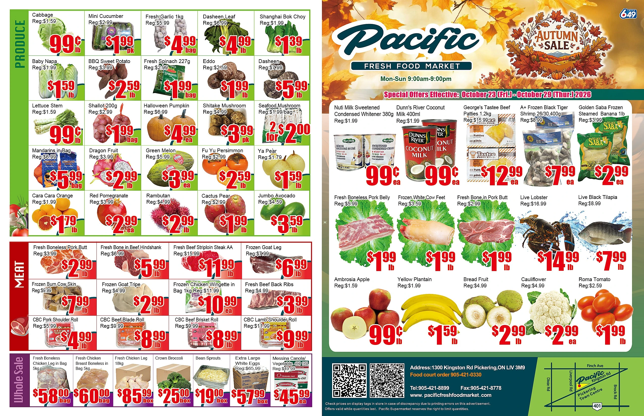 Pacific Fresh Food Market Pickering Weekly Flyer - Page 1