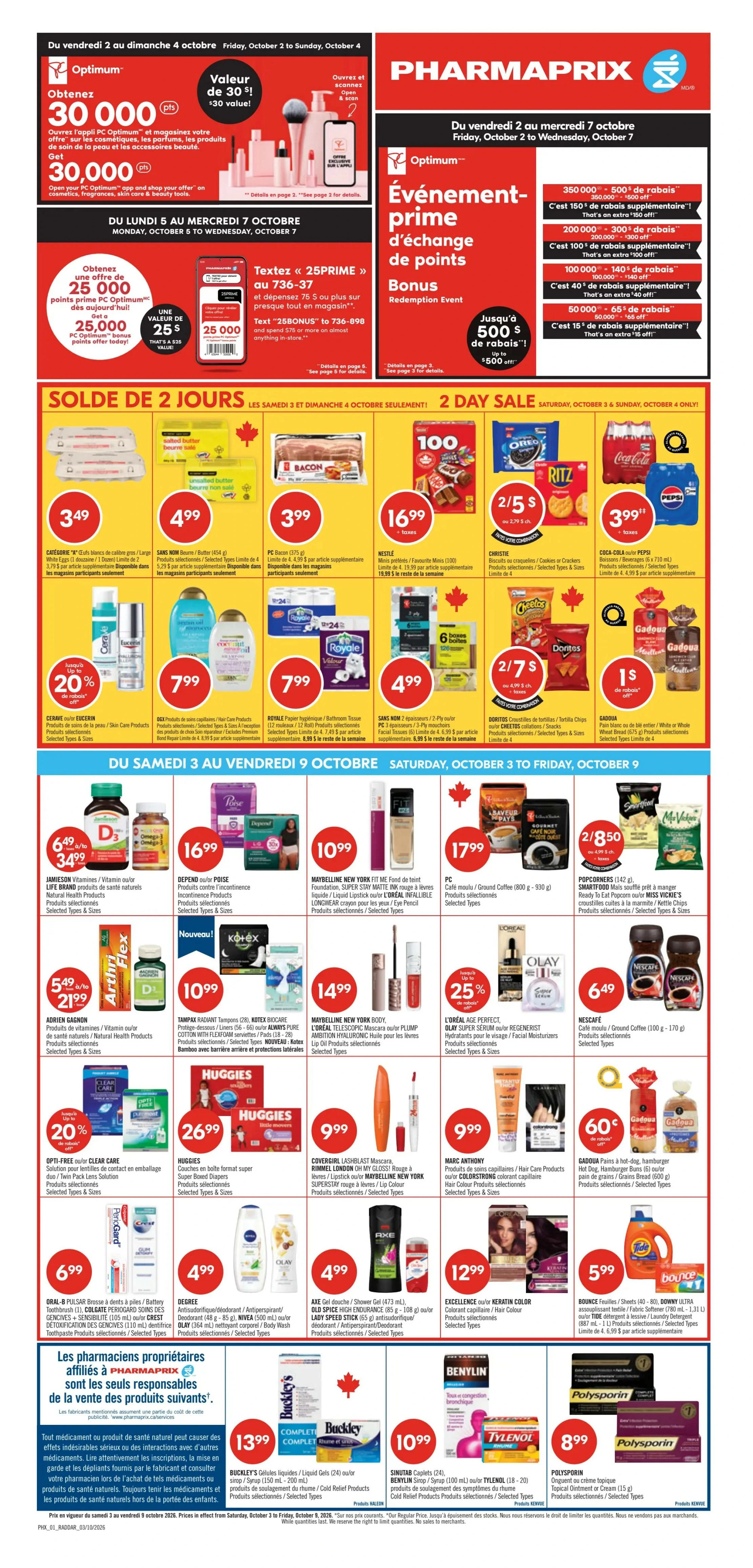 Pharmaprix Weekly Flyer - Page 1