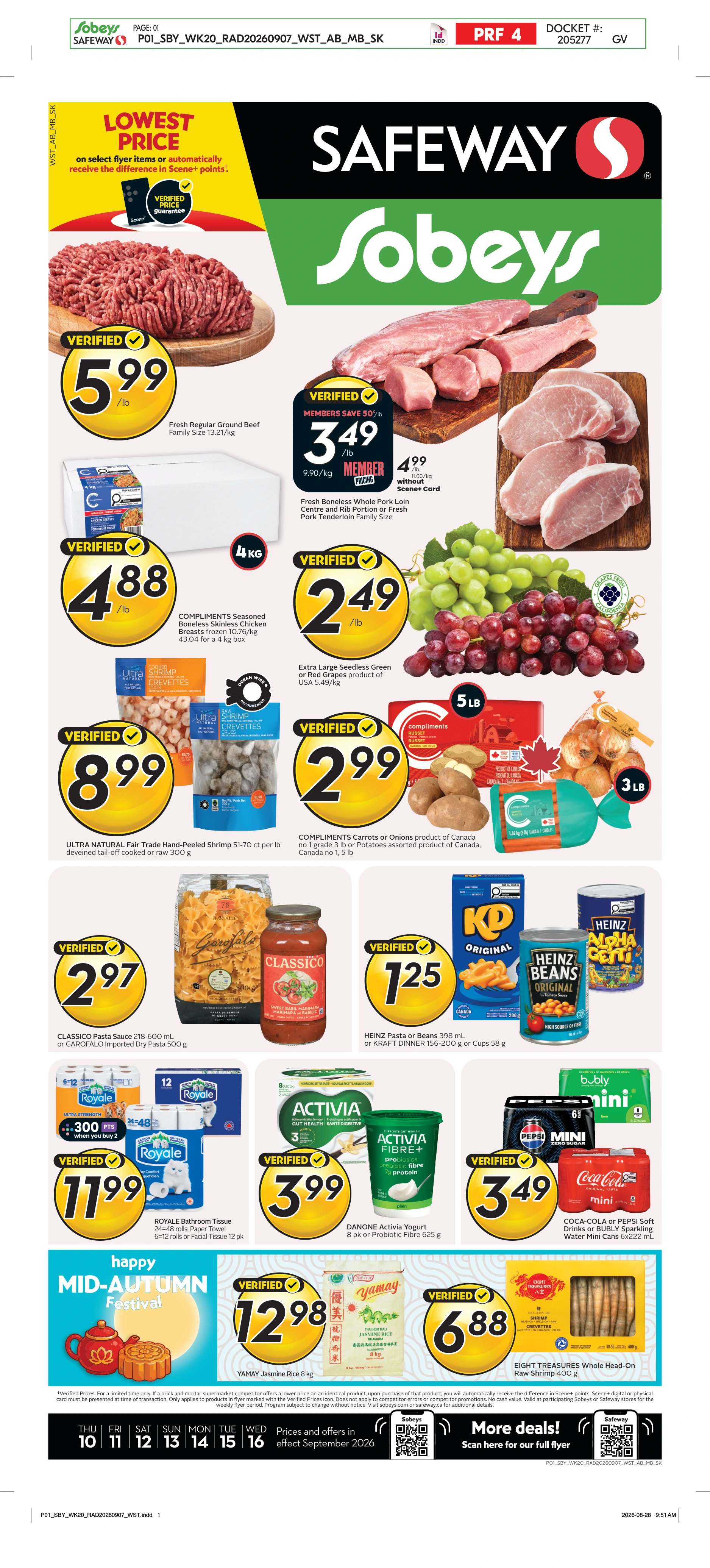 Safeway Alberta Weekly eFlyer 09/10 - 09/16 - Page 1