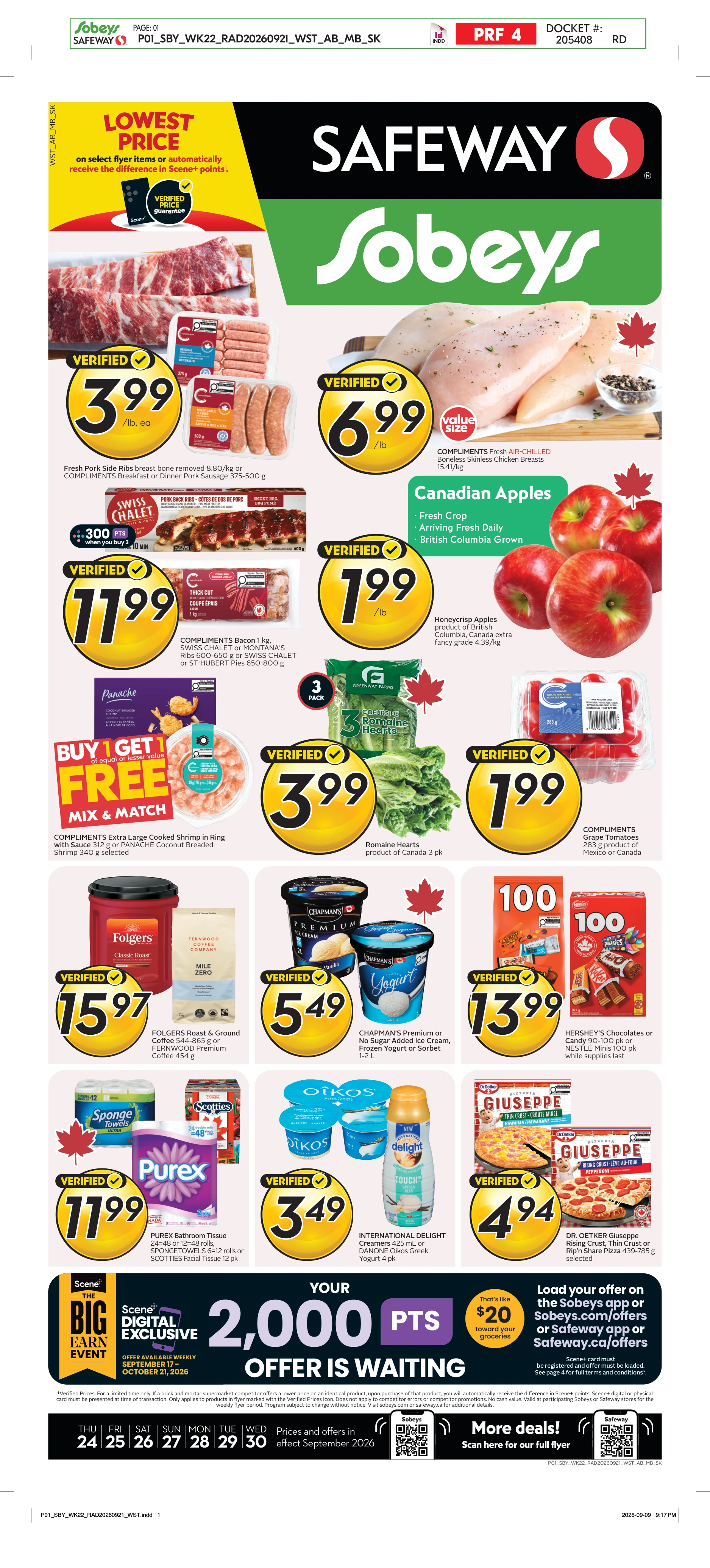 Safeway Alberta Weekly eFlyer 09/24 - 09/30 - Page 1