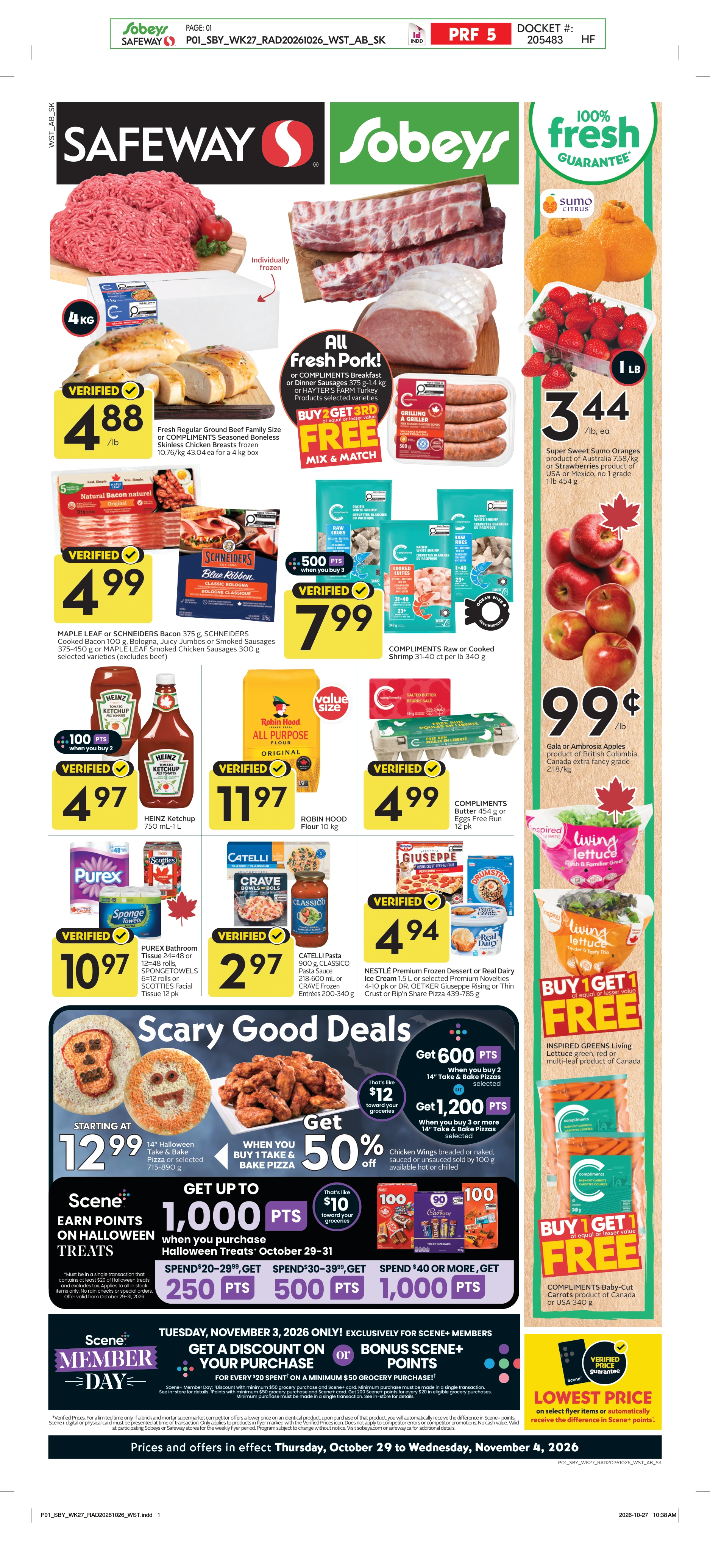 Safeway Alberta Weekly eFlyer 10/29-11/04 - Page 1