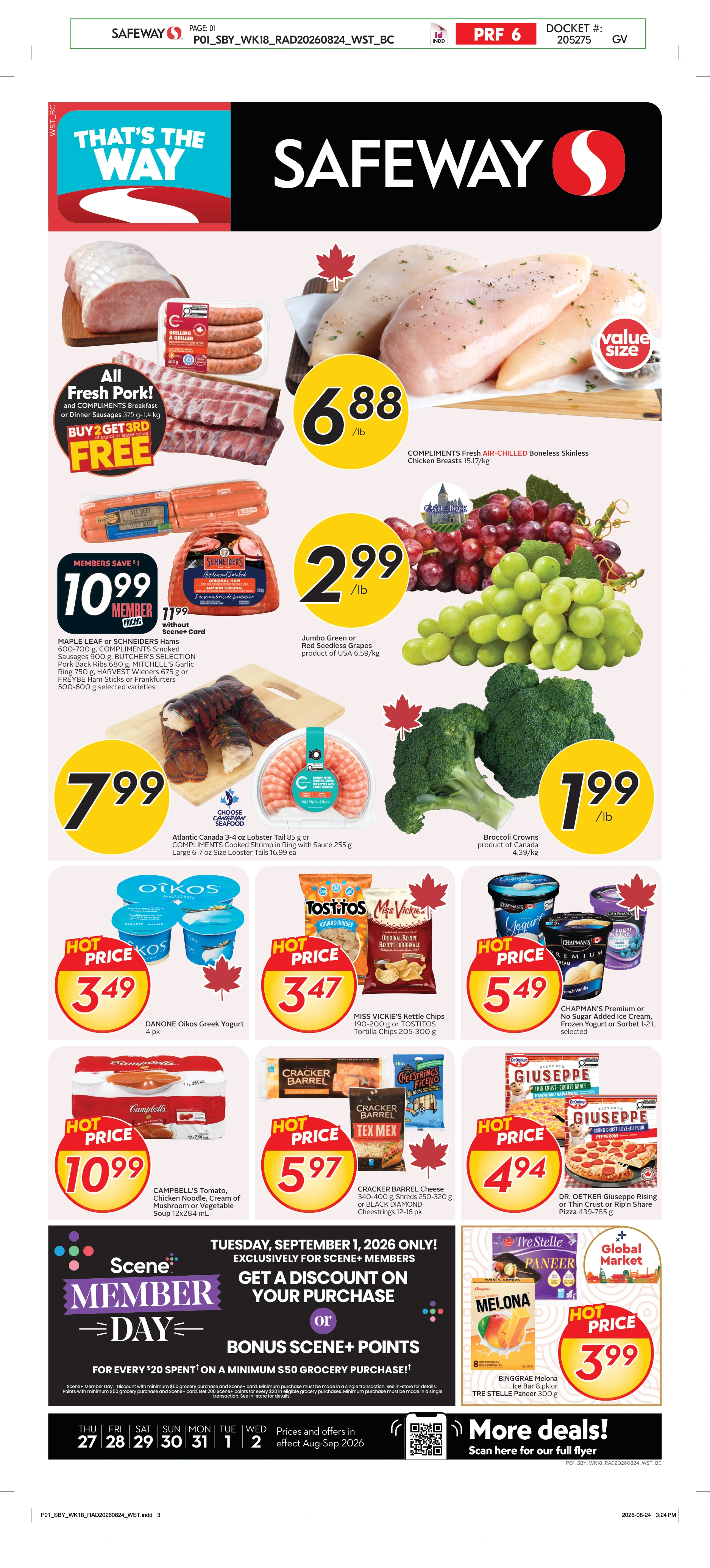 Safeway BC Weekly eFlyer 08/27 - 09/02 - Page 1