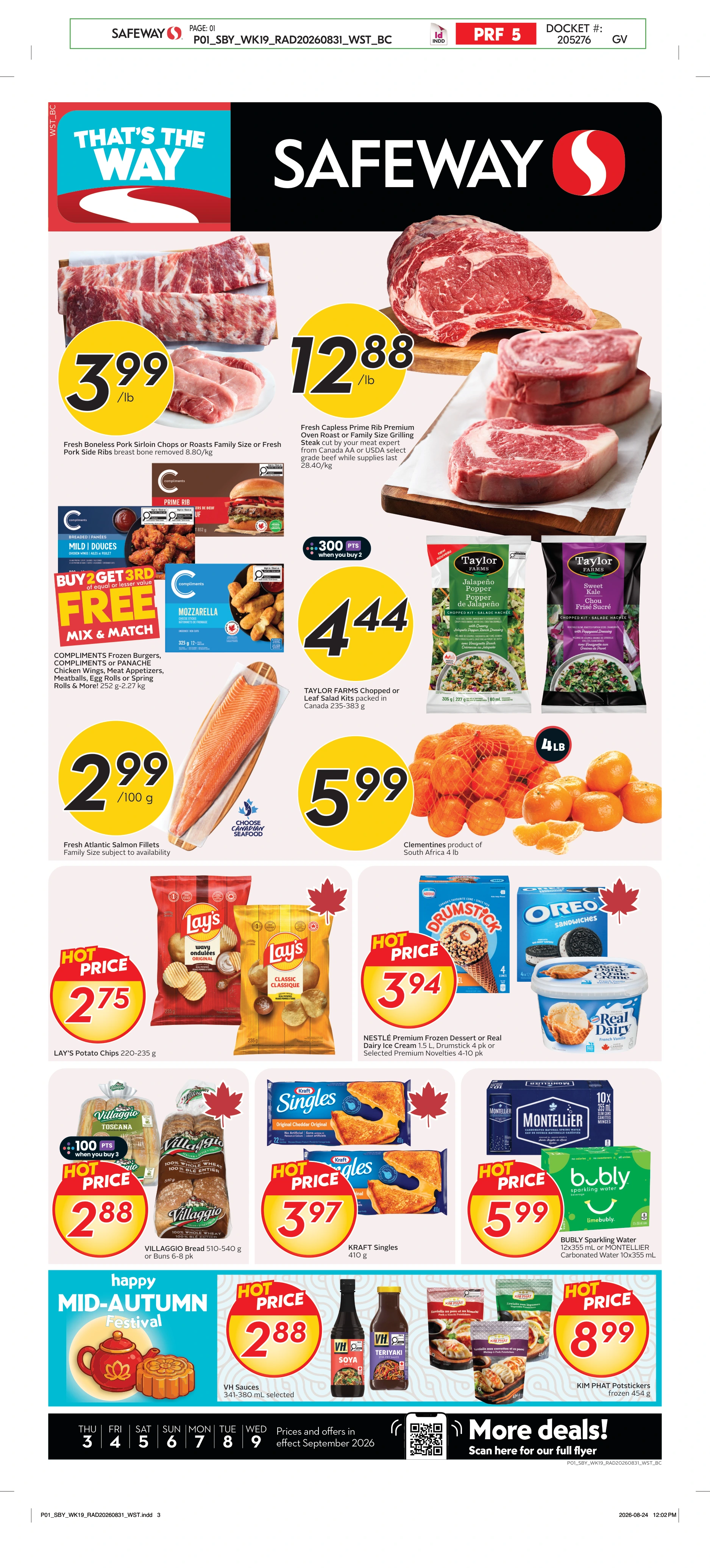 Safeway BC Weekly eFlyer 09/03 - 09/09 - Page 1