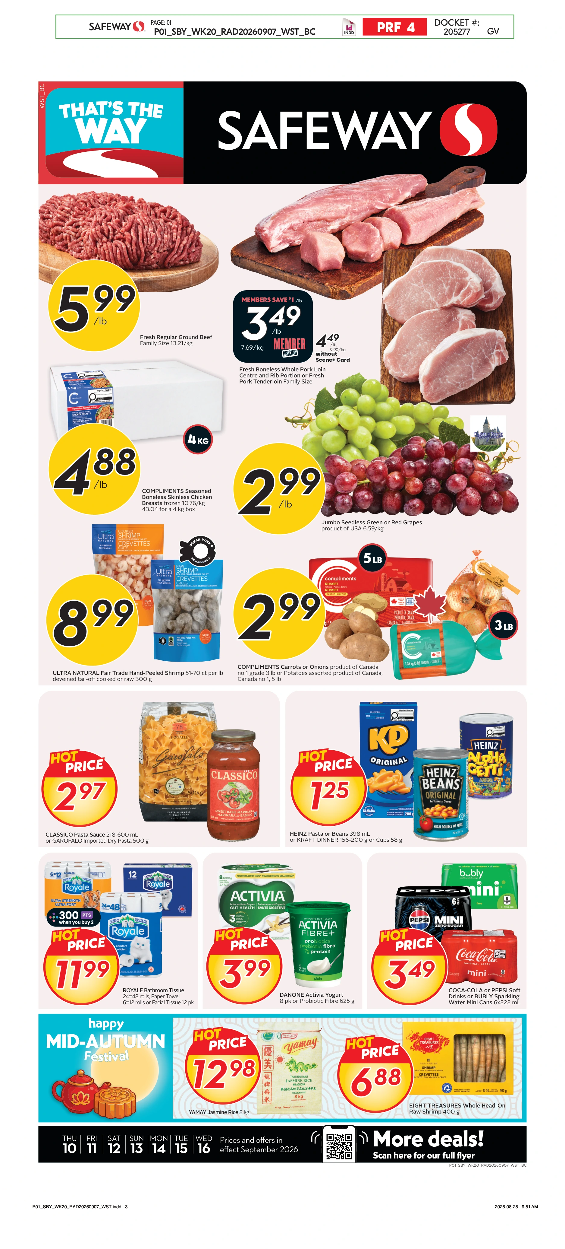 Safeway BC Weekly eFlyer 09/10 - 09/16 - Page 1