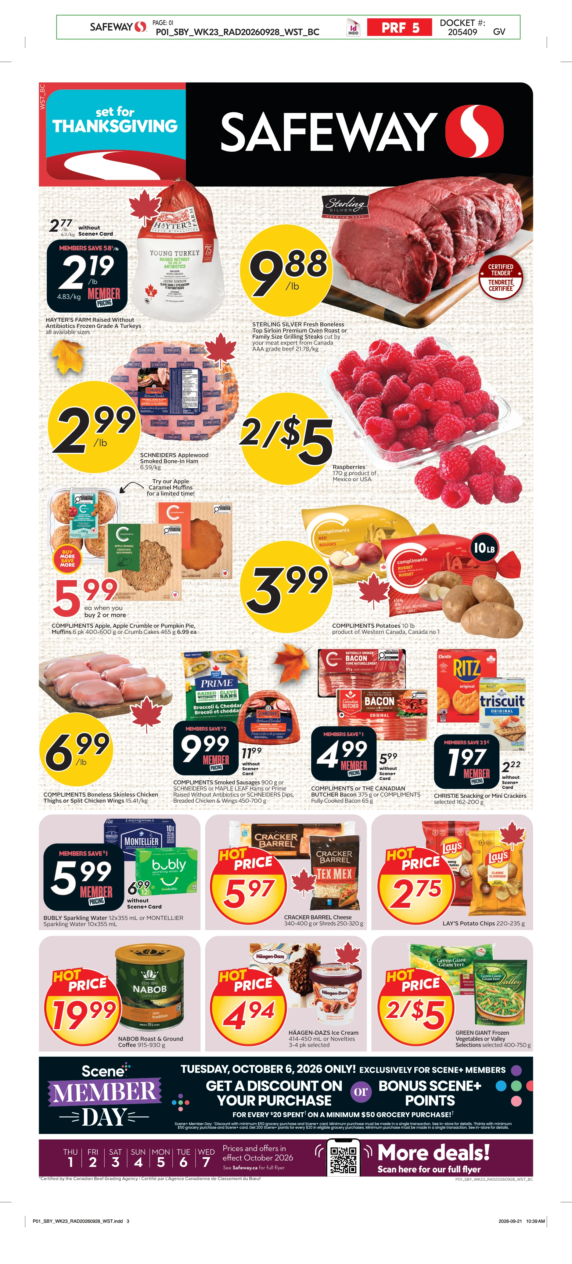 Safeway BC Weekly eFlyer 10/01 - 10/07 - Page 1
