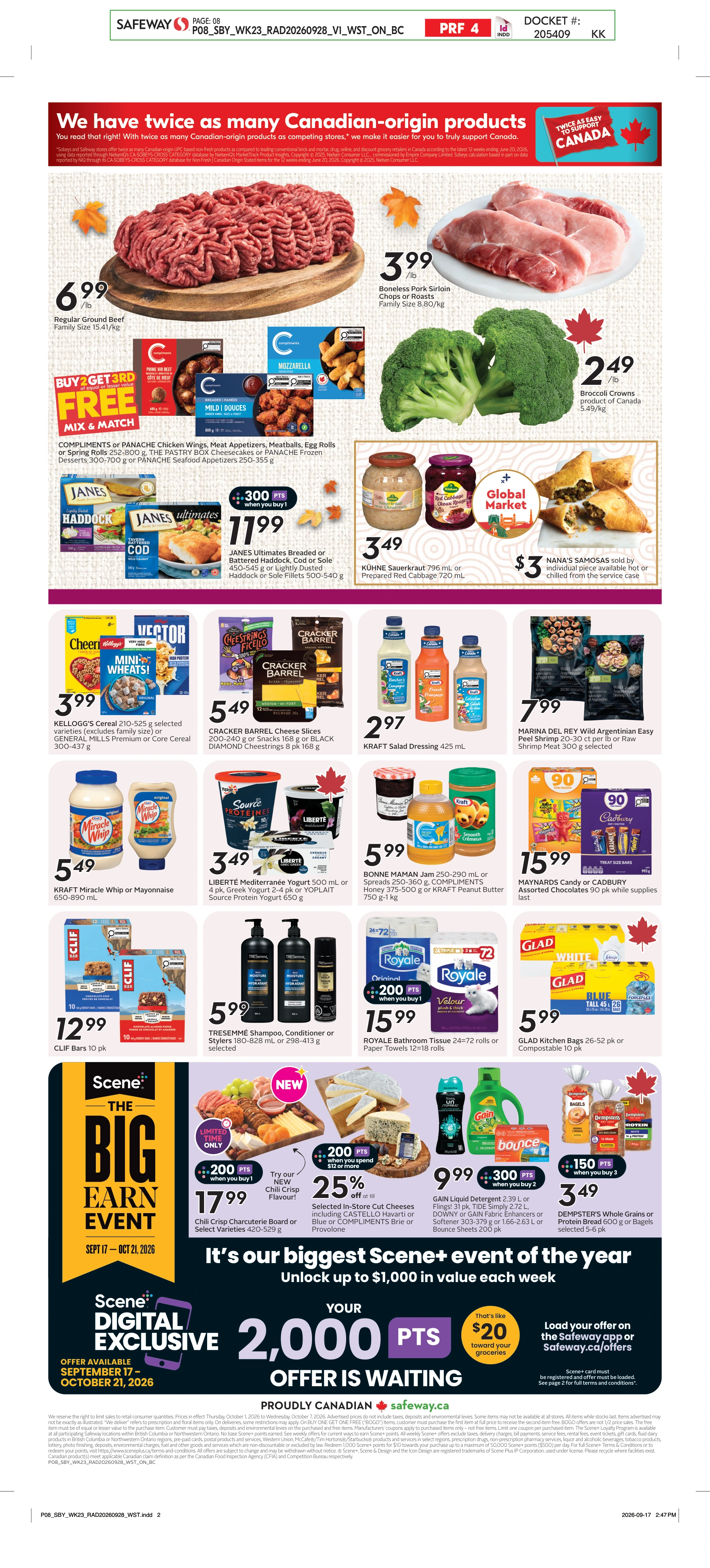 Safeway BC Weekly eFlyer 10/01 - 10/07 - Page 3