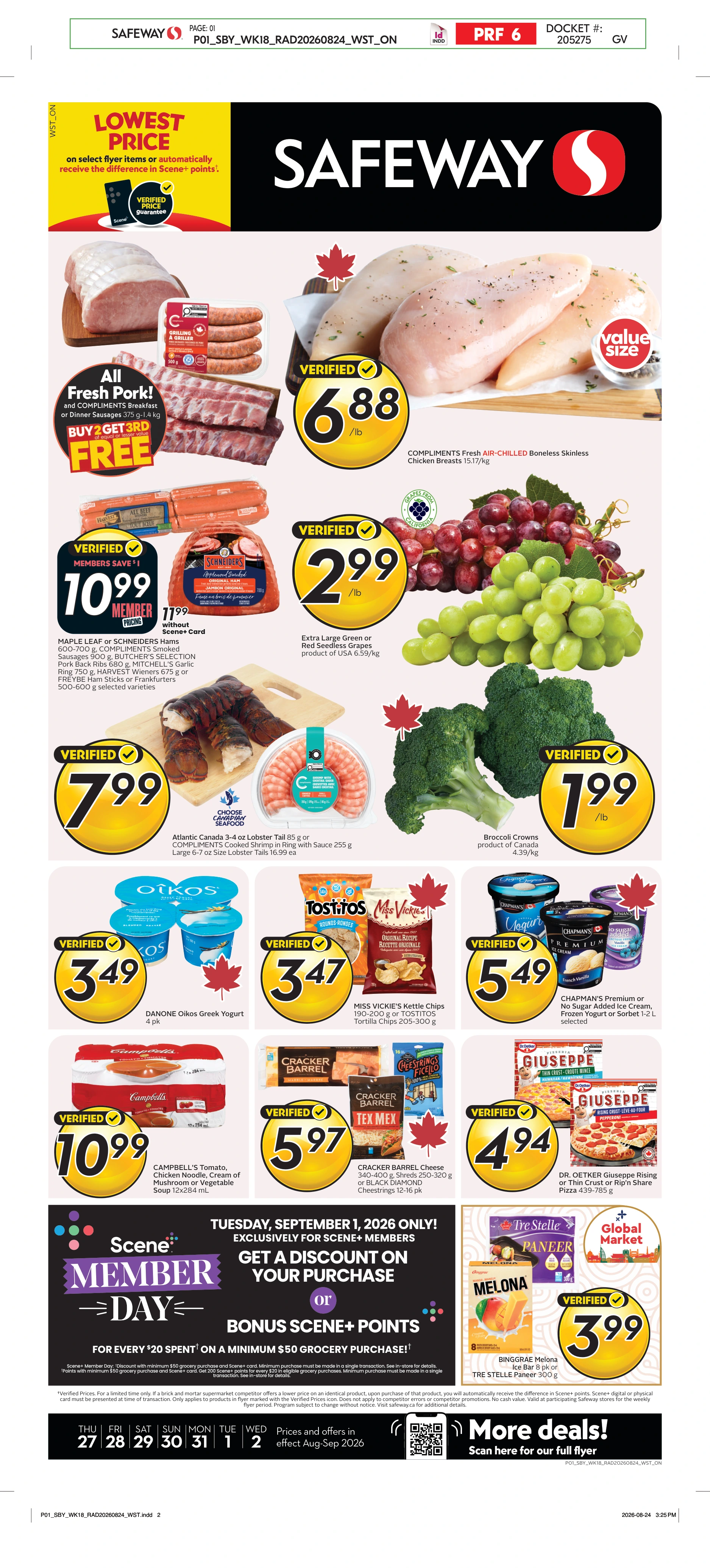 Safeway SK Weekly eFlyer 08/27 - 09/02 - Page 1