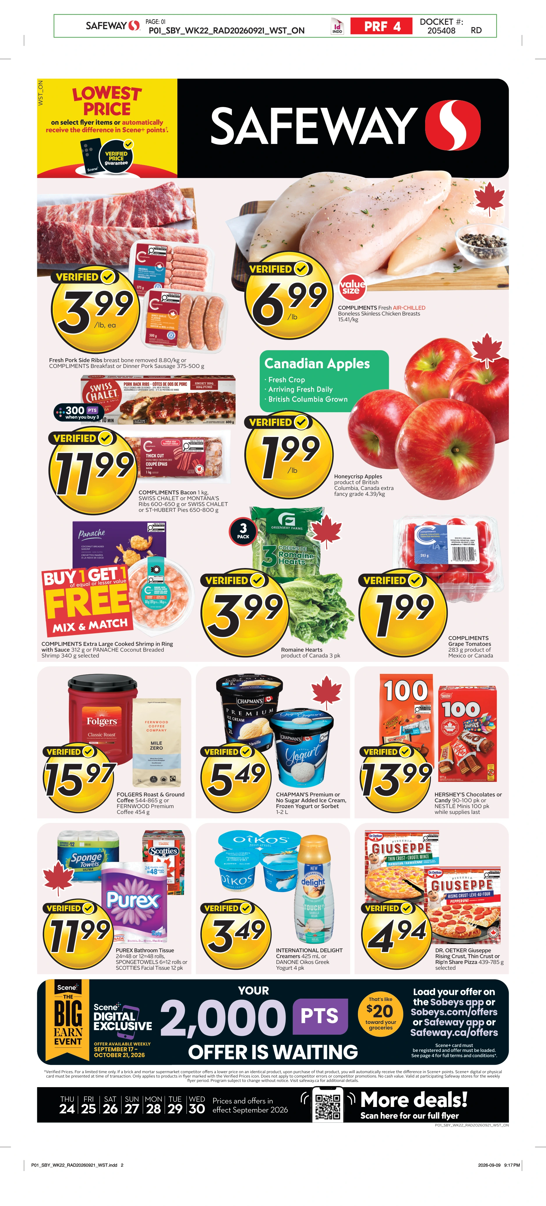 Safeway SK Weekly eFlyer 09/24 - 09/30 - Page 1
