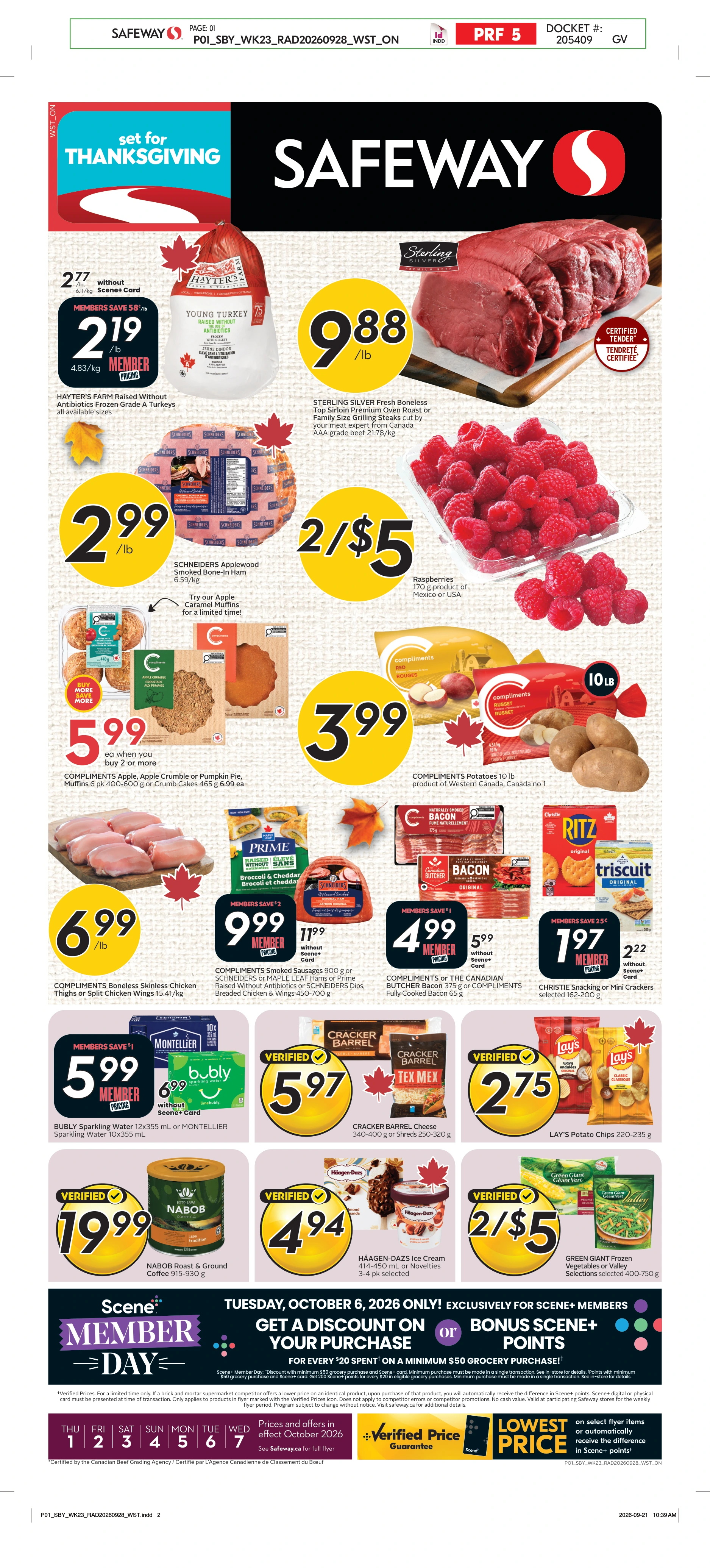 Safeway SK Weekly eFlyer 10/01 - 10/07 - Page 1