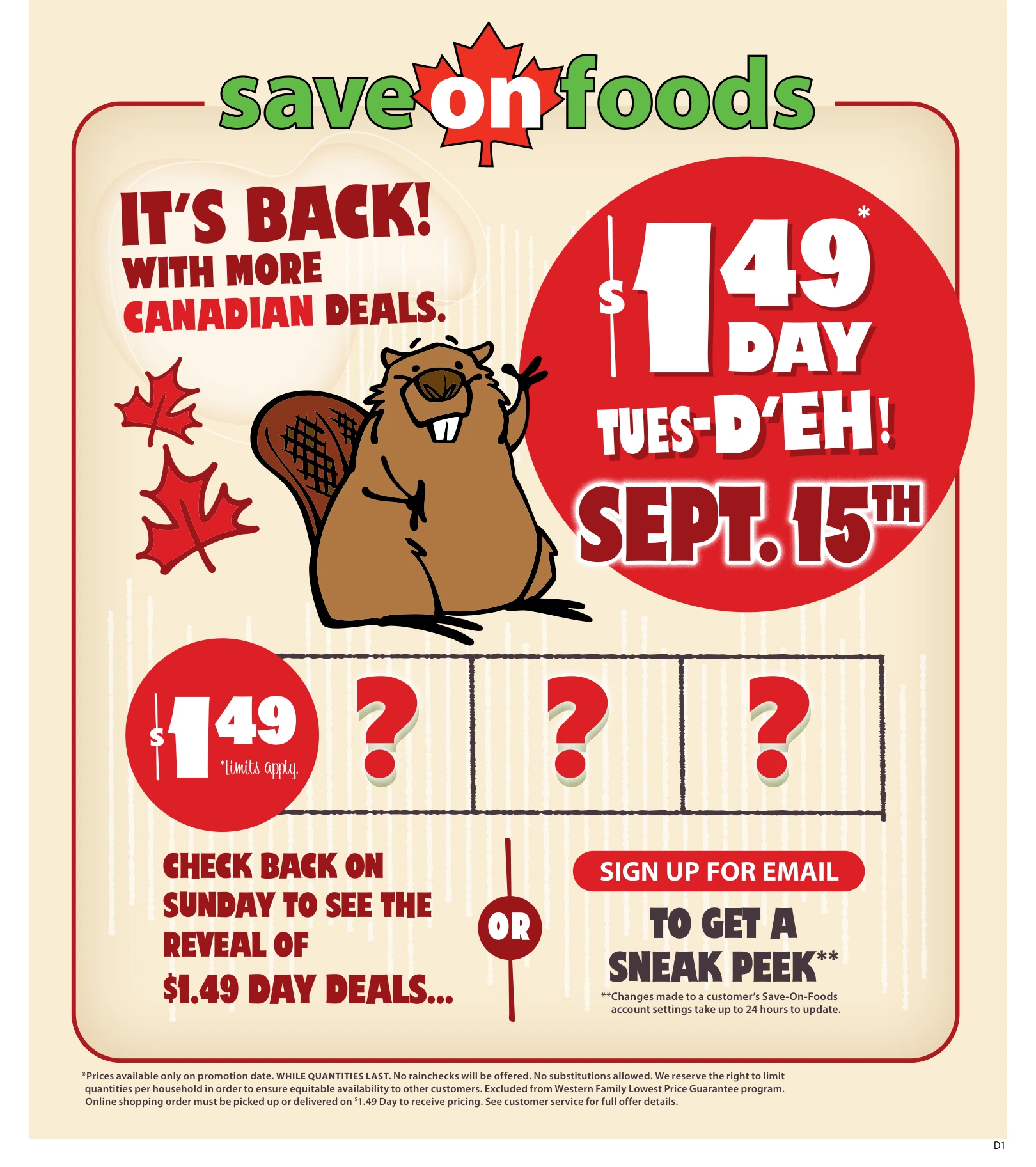 Save on Foods Flyer - Page 1