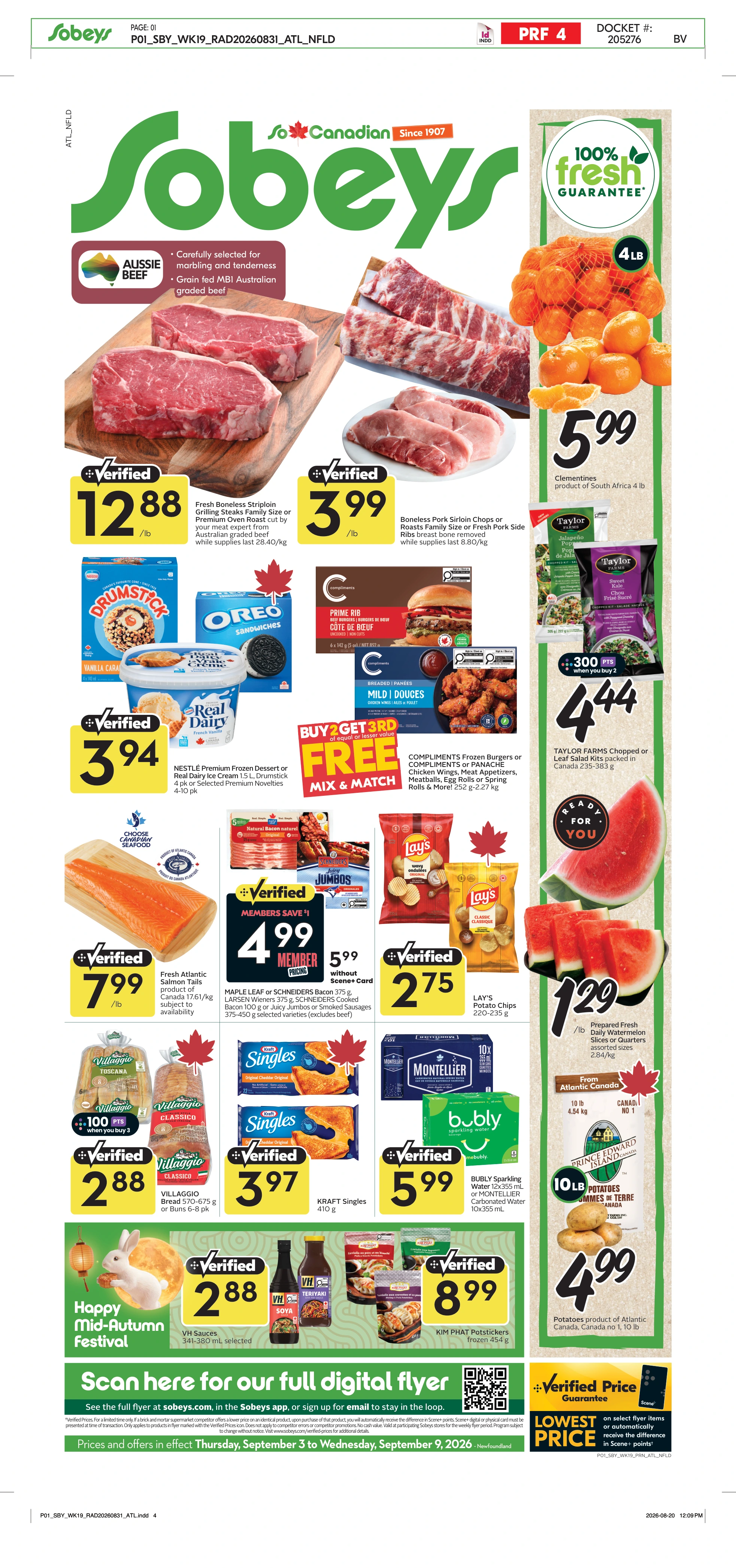 Sobeys Atlantic Weekly eFlyer 09/03 - 09/09 - Page 1