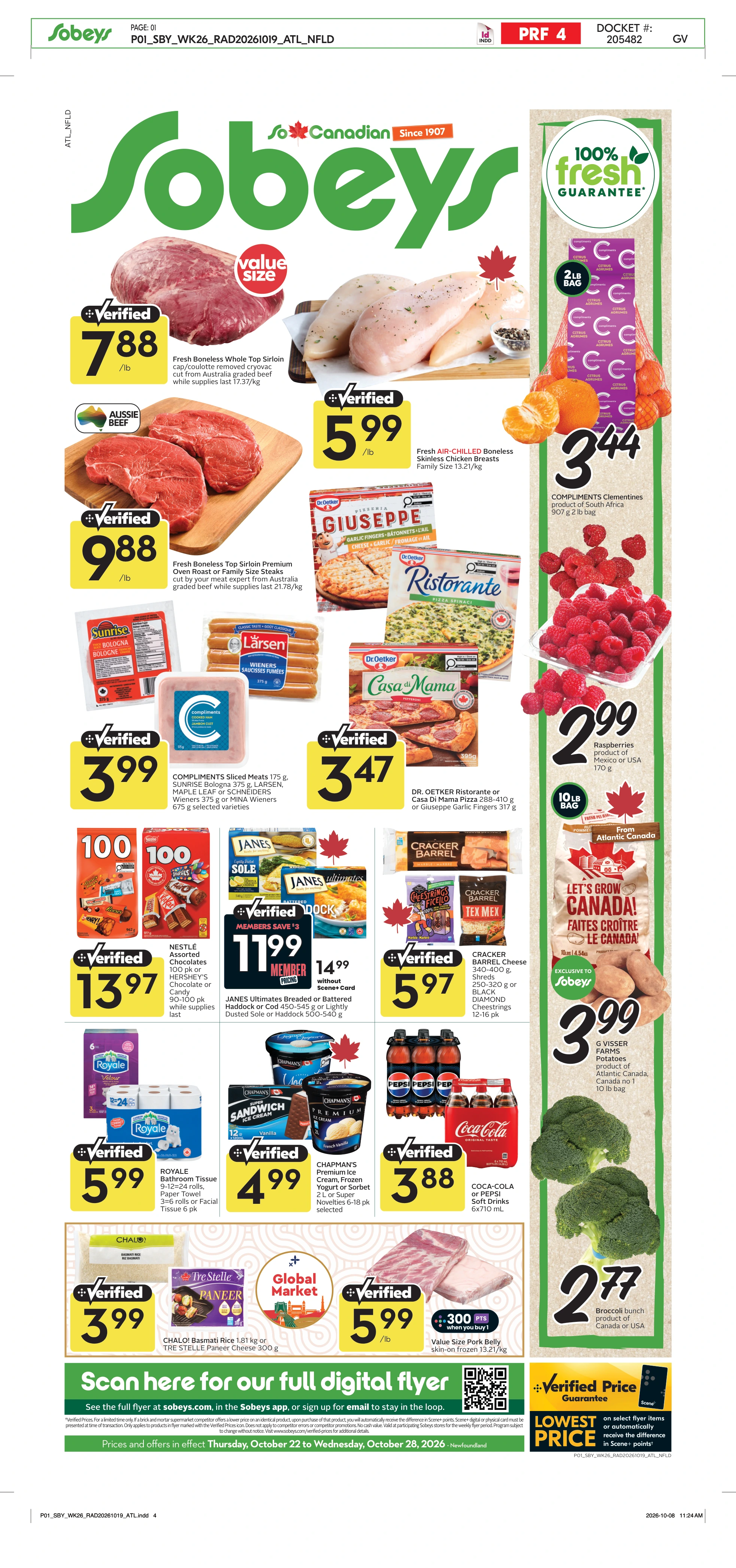 Sobeys Atlantic Weekly eFlyer 10/22 -10/28 - Page 1
