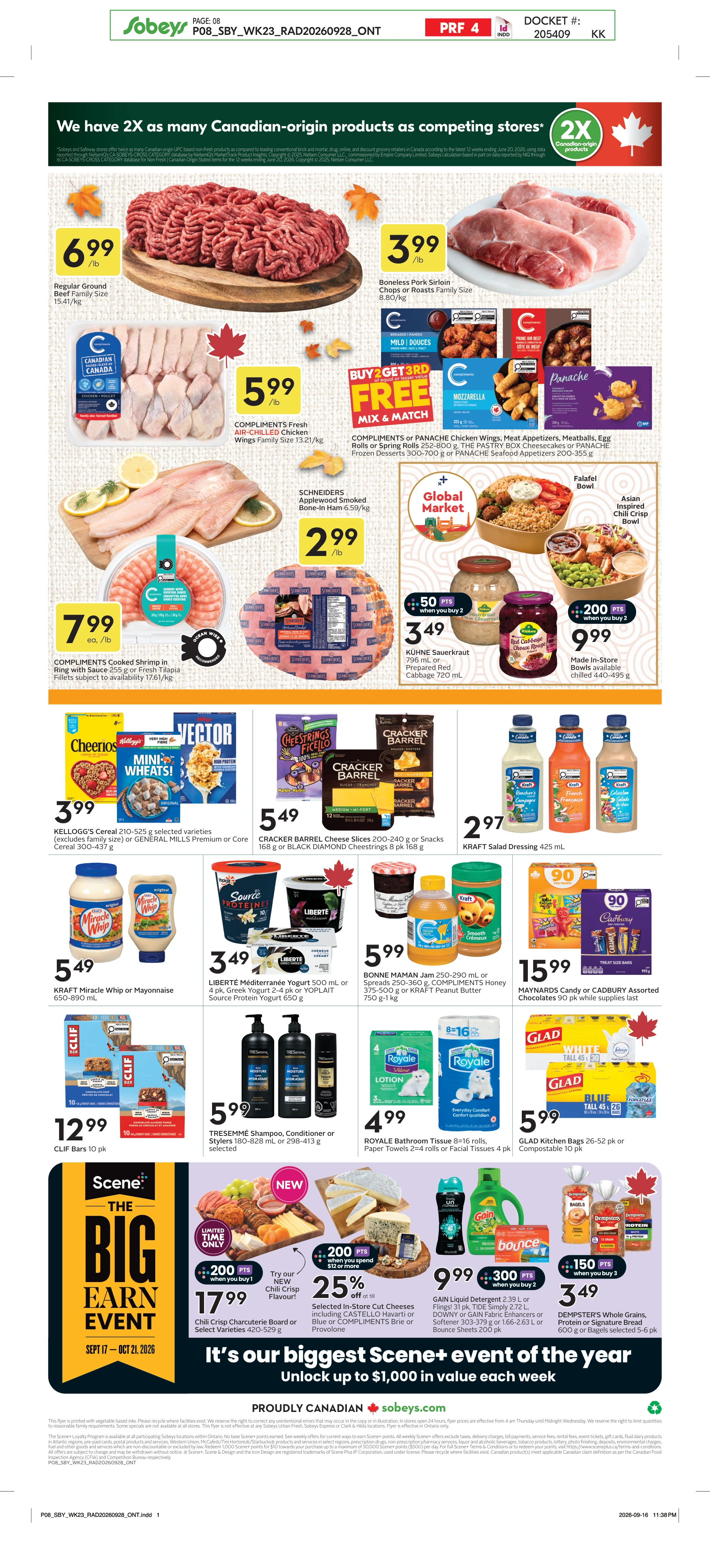 Sobeys Ontario Weekly eFlyer 10/01 -10/07 - Page 3