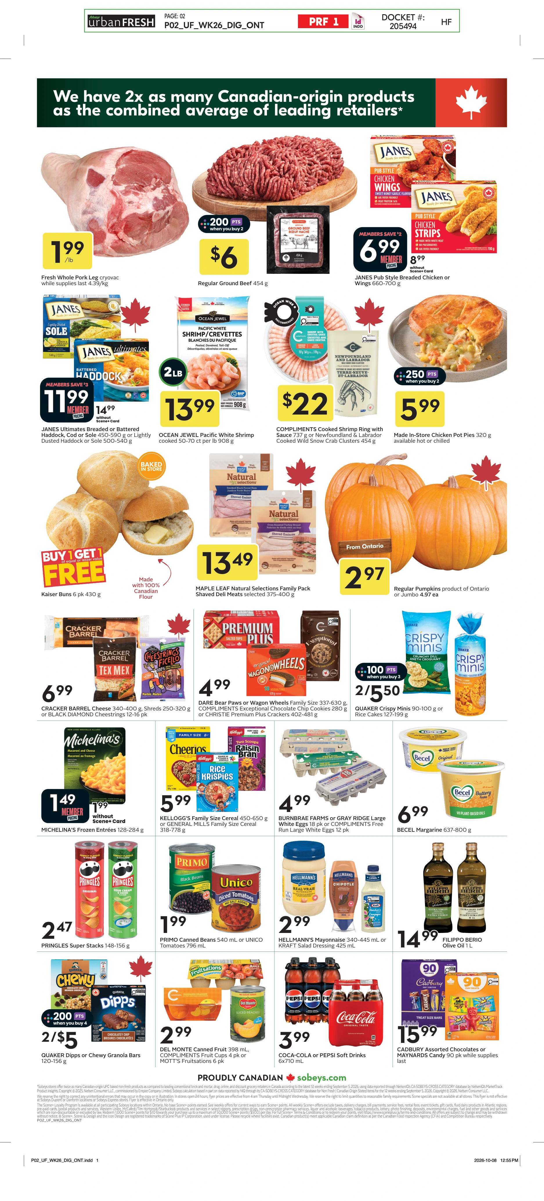 Sobeys Urban Fresh Weekly eFlyer 10/22 - 10/28 - Page 2
