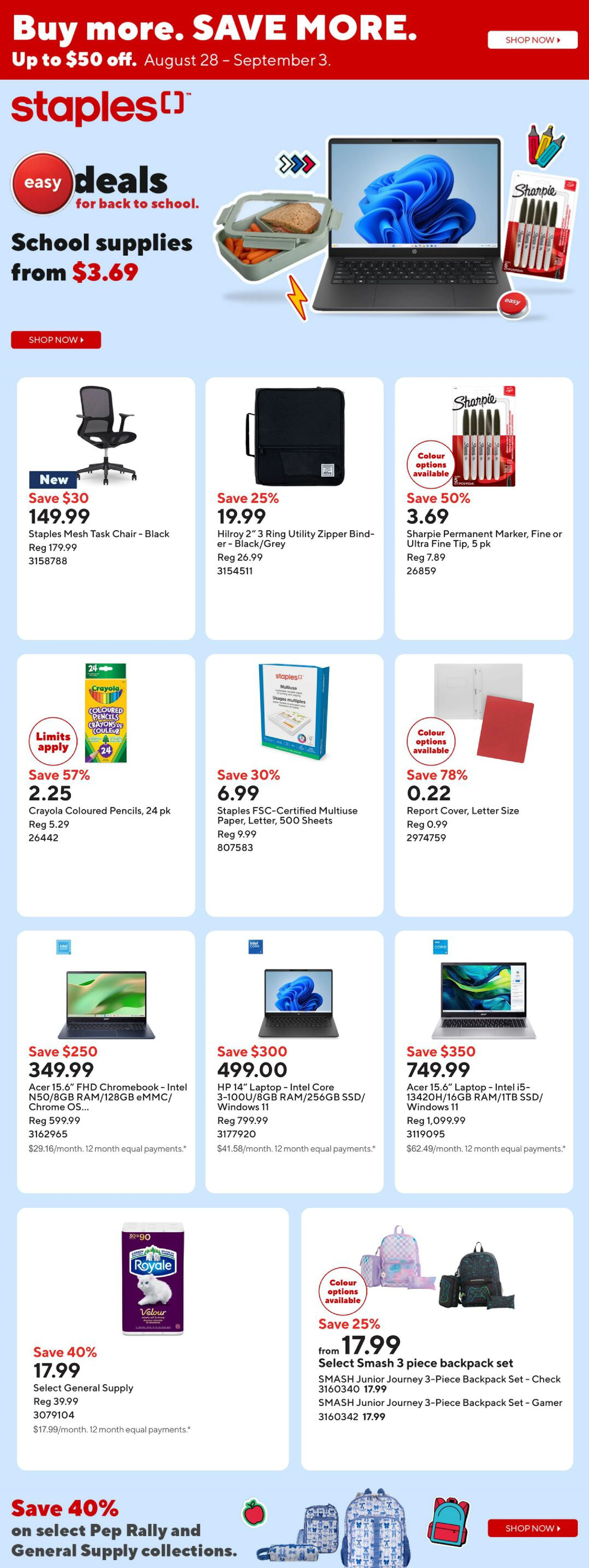 Staples Weekly Flyer ROC - Page 1