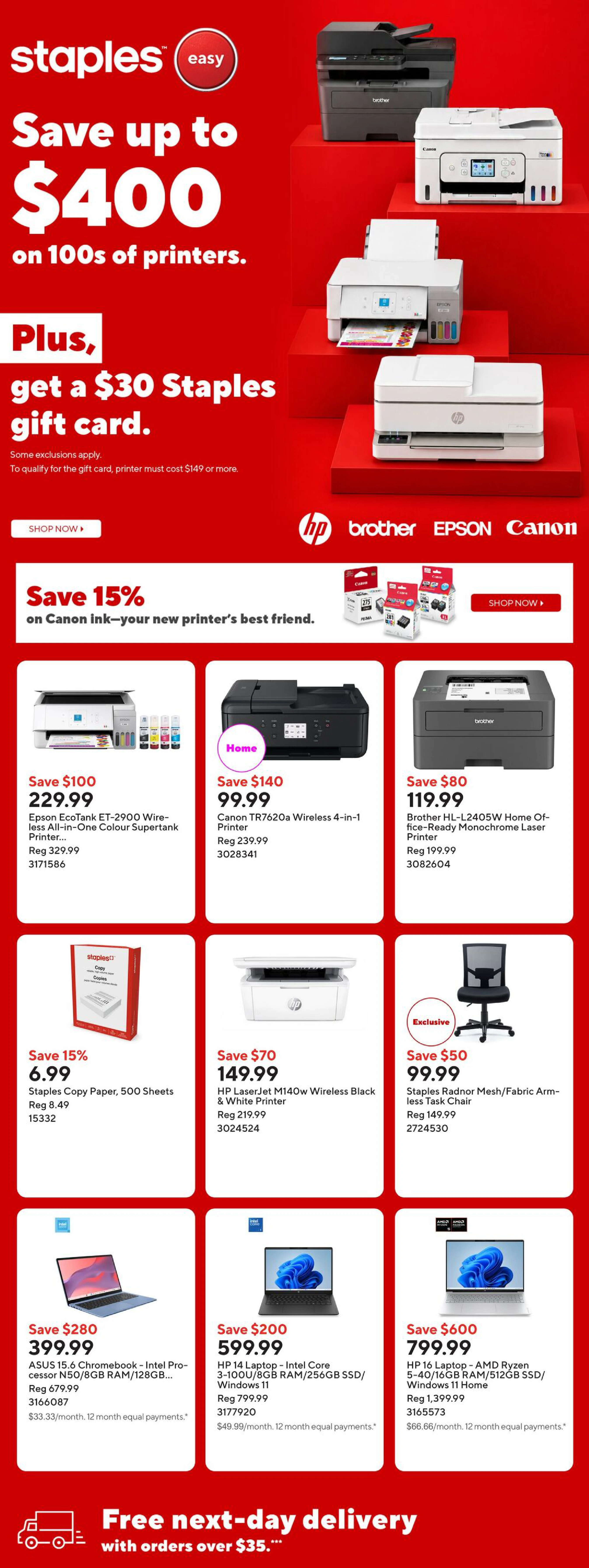 Staples Weekly Flyer ROC - Page 1