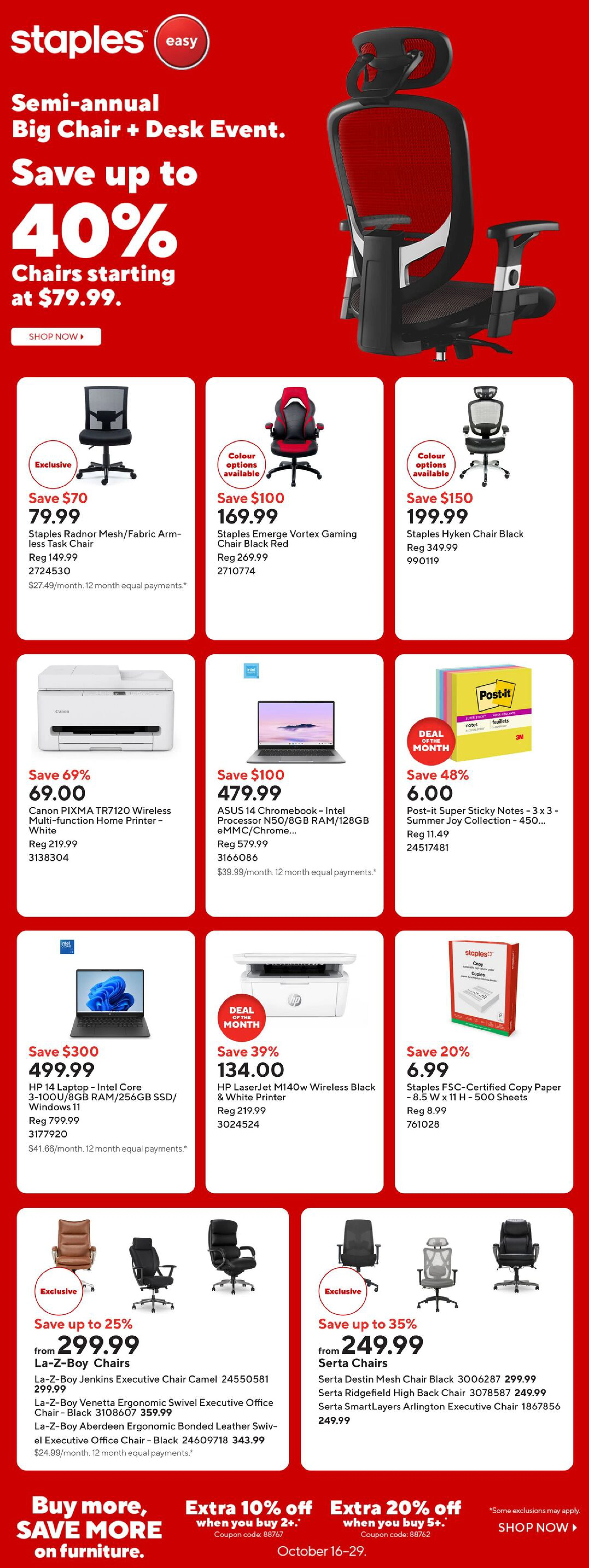 Staples Weekly Flyer ROC - Page 1