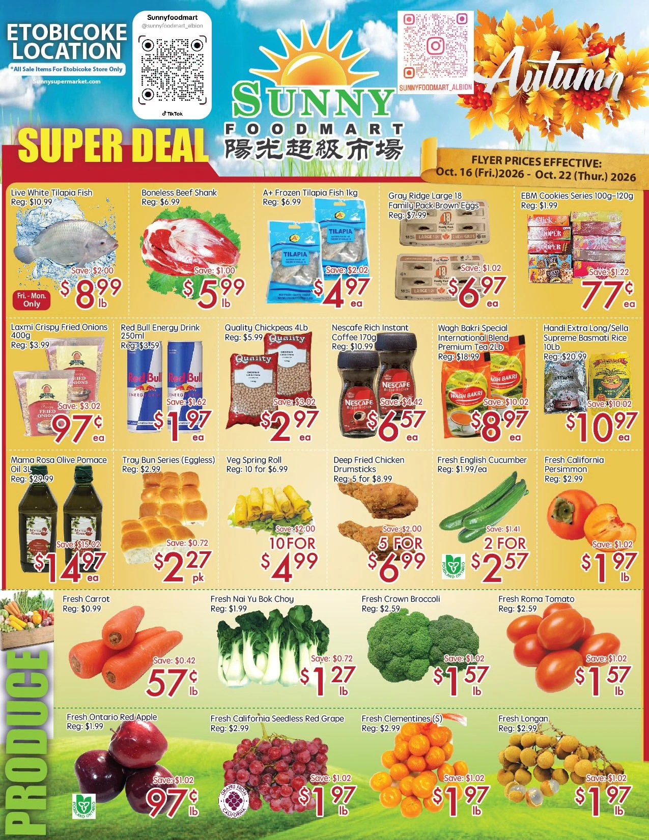 Sunny Food Mart Etobicoke Weekly Flyer - Page 1