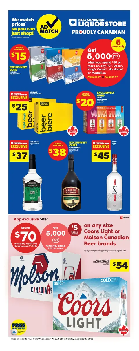 Weekly Flyer Valid Wednesday, August 5 - Sunday, August 9