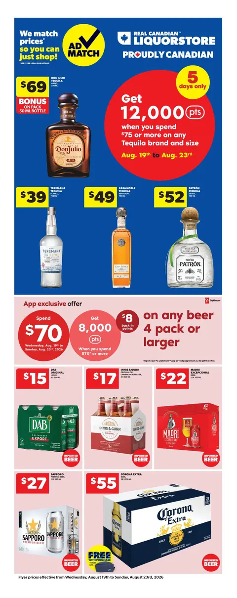 Weekly Flyer Valid Wednesday, August 19 - Sunday, August 23