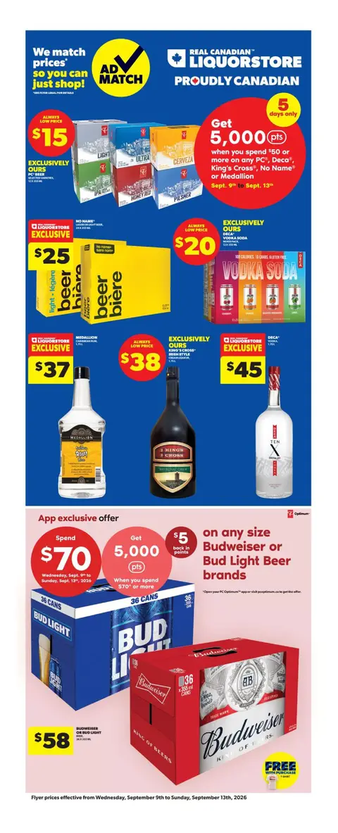 Weekly Flyer - Valid Wednesday, September 9 - Sunday, September 13