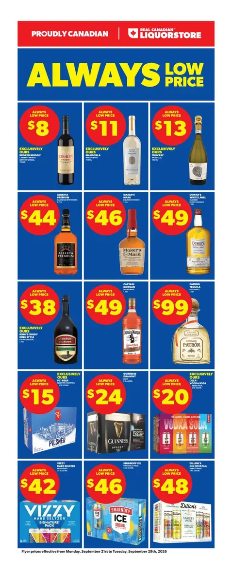 Weekly Flyer Valid Monday, September 21 - Tuesday, September 29