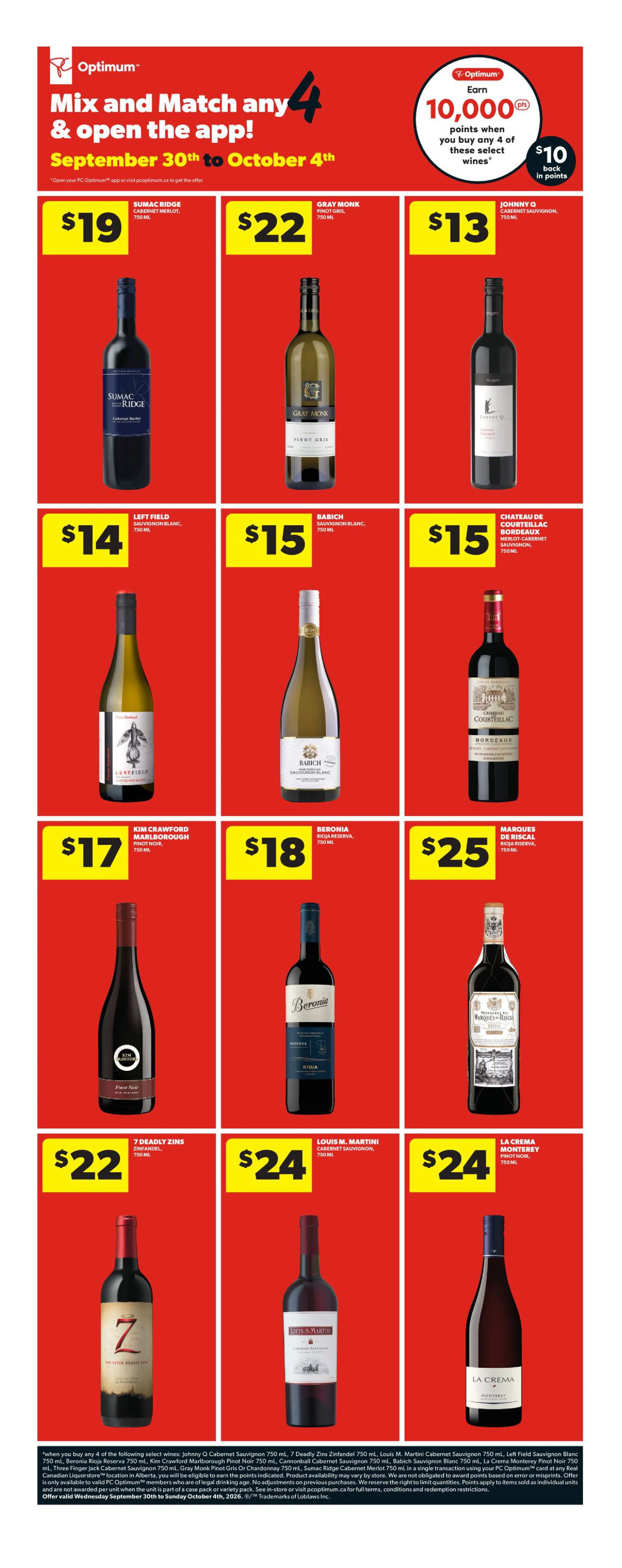 Superstore Liquor Weekly Flyer - Valid Wednesday, September 30 - Sunday, October 4 - Page 10