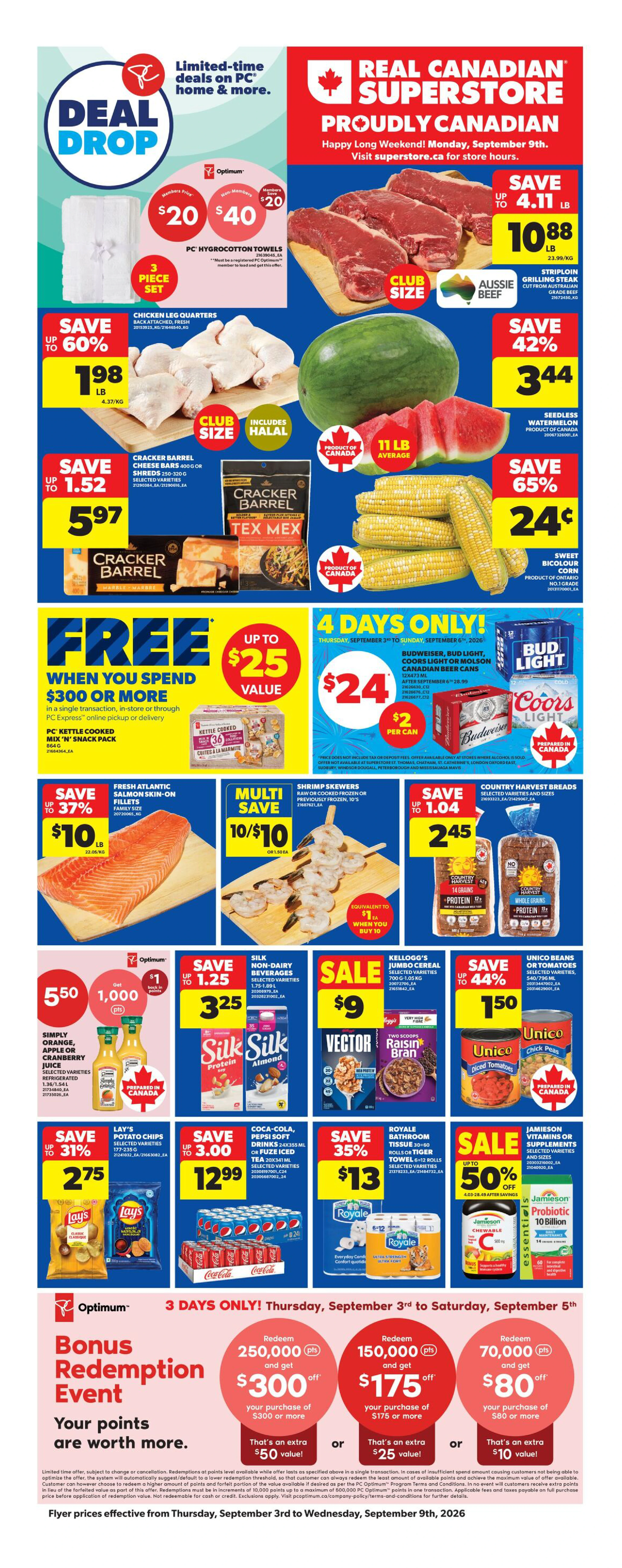Superstore Ontario Weekly Flyer - Valid Thursday, September 03 - Wednesday, September 09 - Page 3