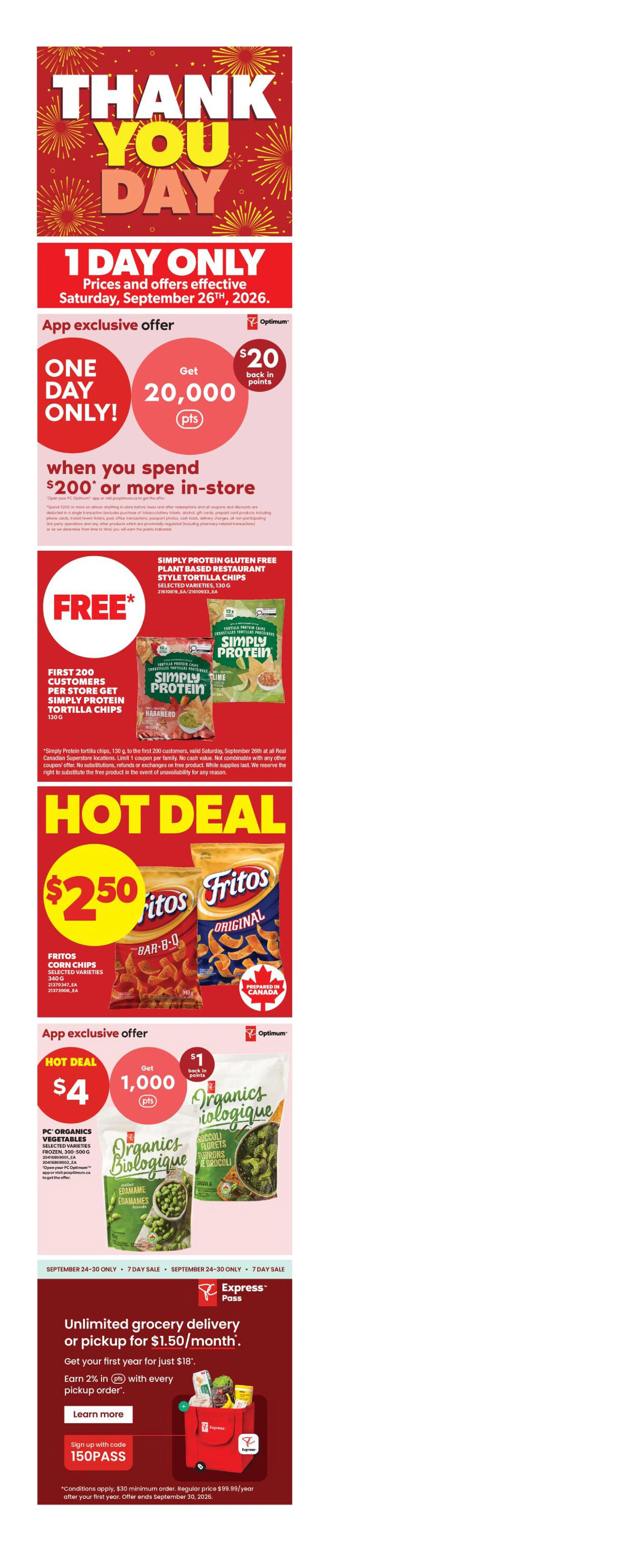 Superstore Ontario Weekly Flyer - Valid Thursday, September 24 - Wednesday, September 30 - Page 1