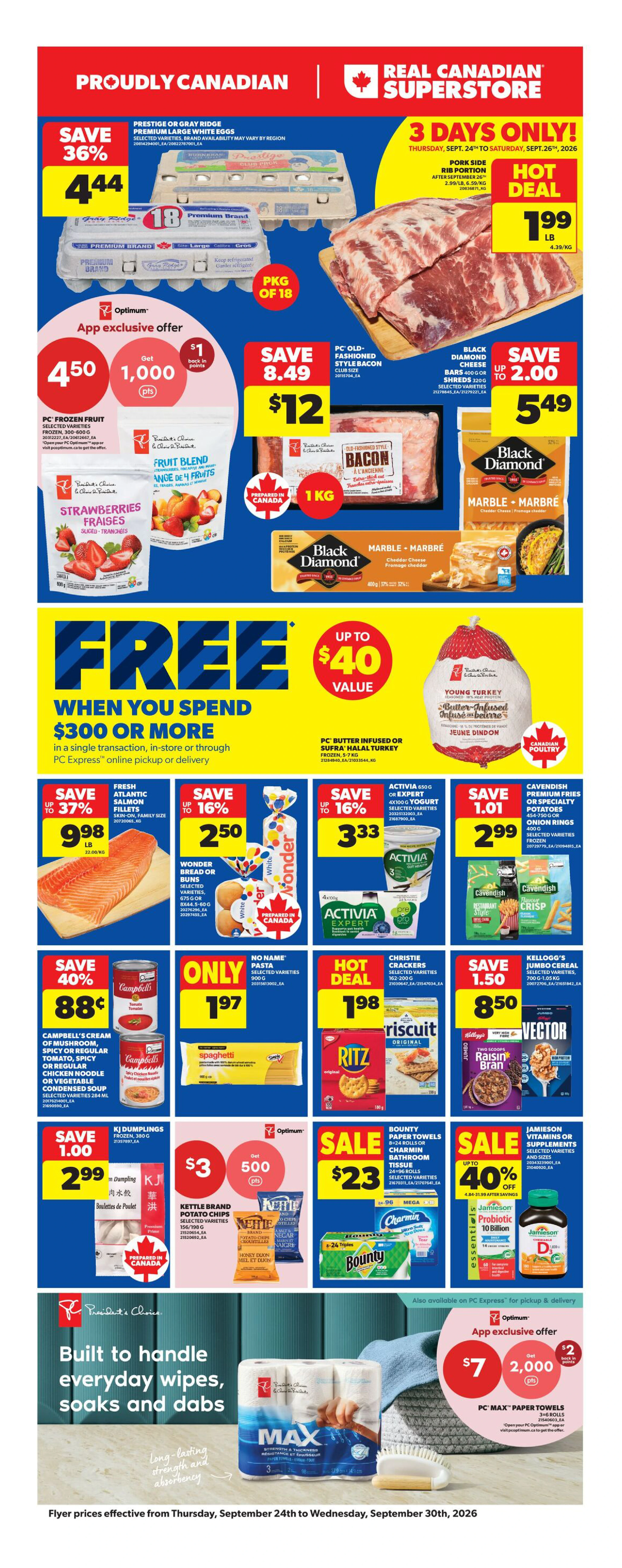 Superstore Ontario Weekly Flyer - Valid Thursday, September 24 - Wednesday, September 30 - Page 3