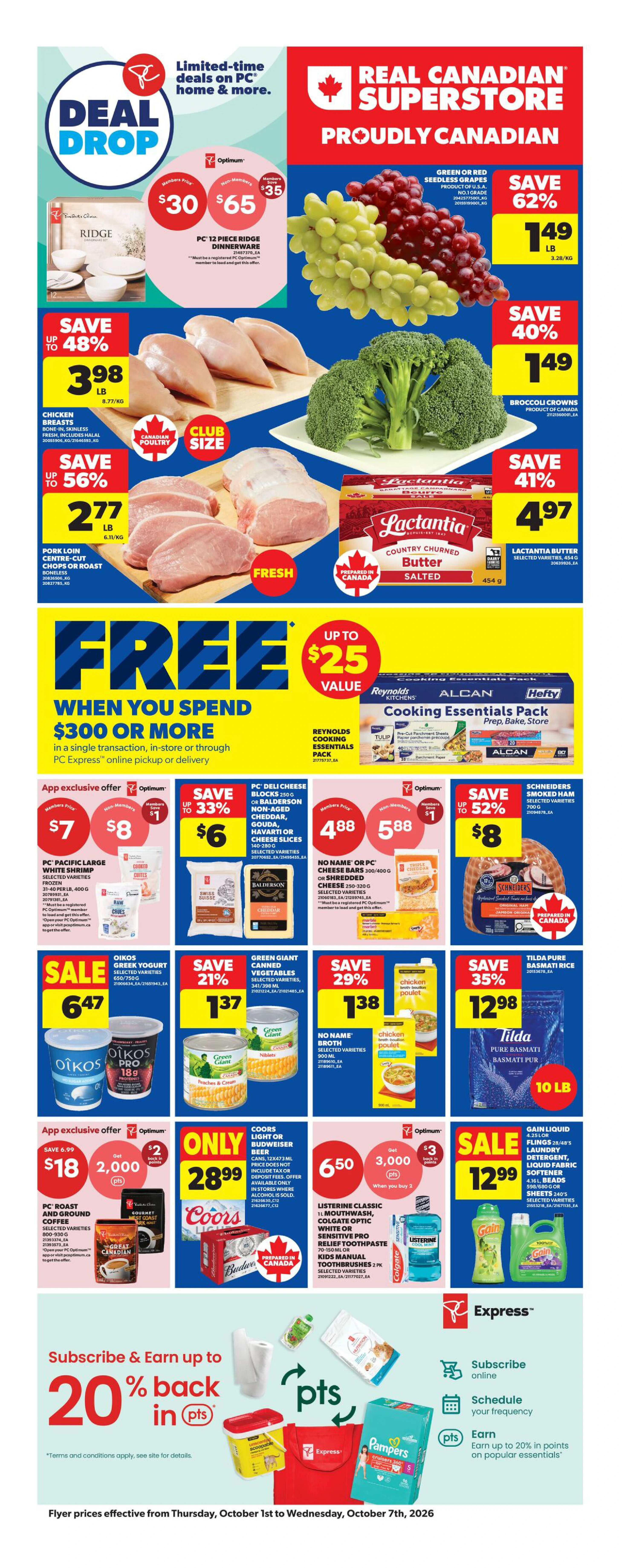Superstore Ontario Weekly Flyer - Valid Thursday, October 1 - Wednesday, October 7 - Page 3