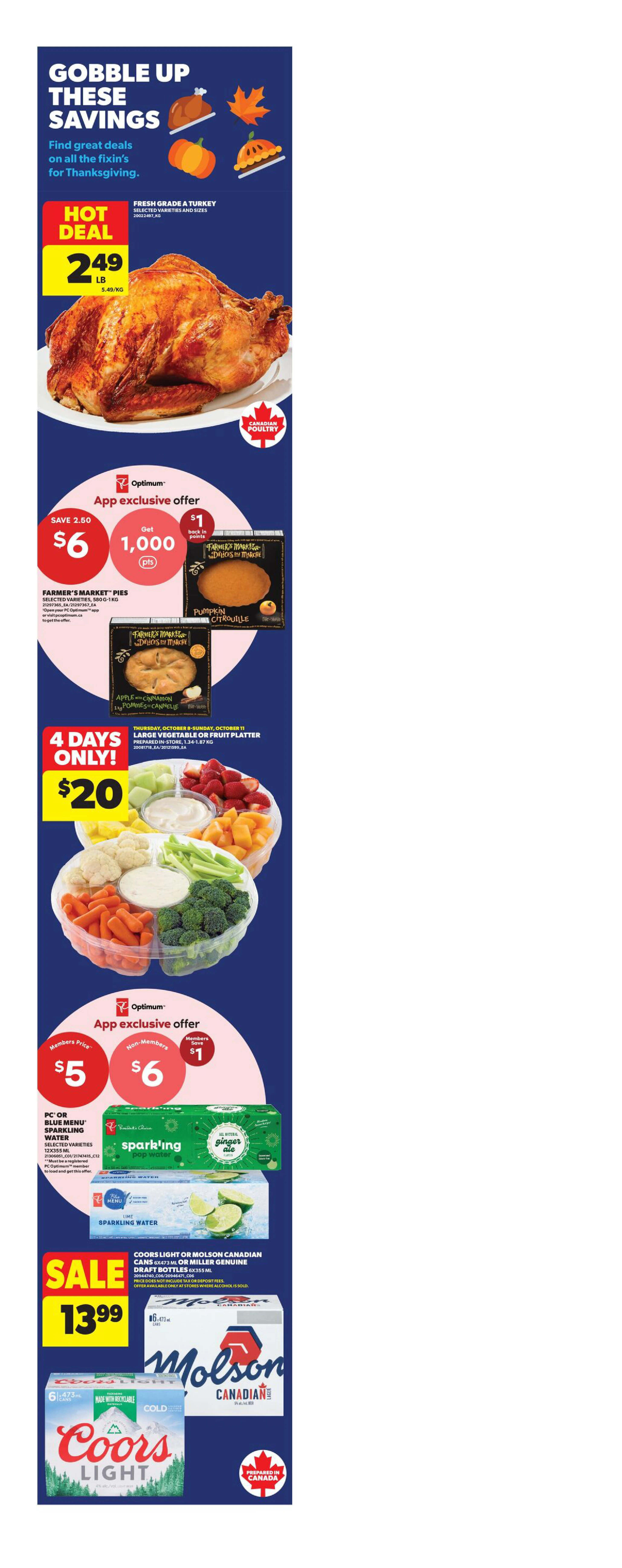 Superstore Ontario Weekly Flyer - Valid Thursday, October 8 - Wednesday, October 14 - Page 1