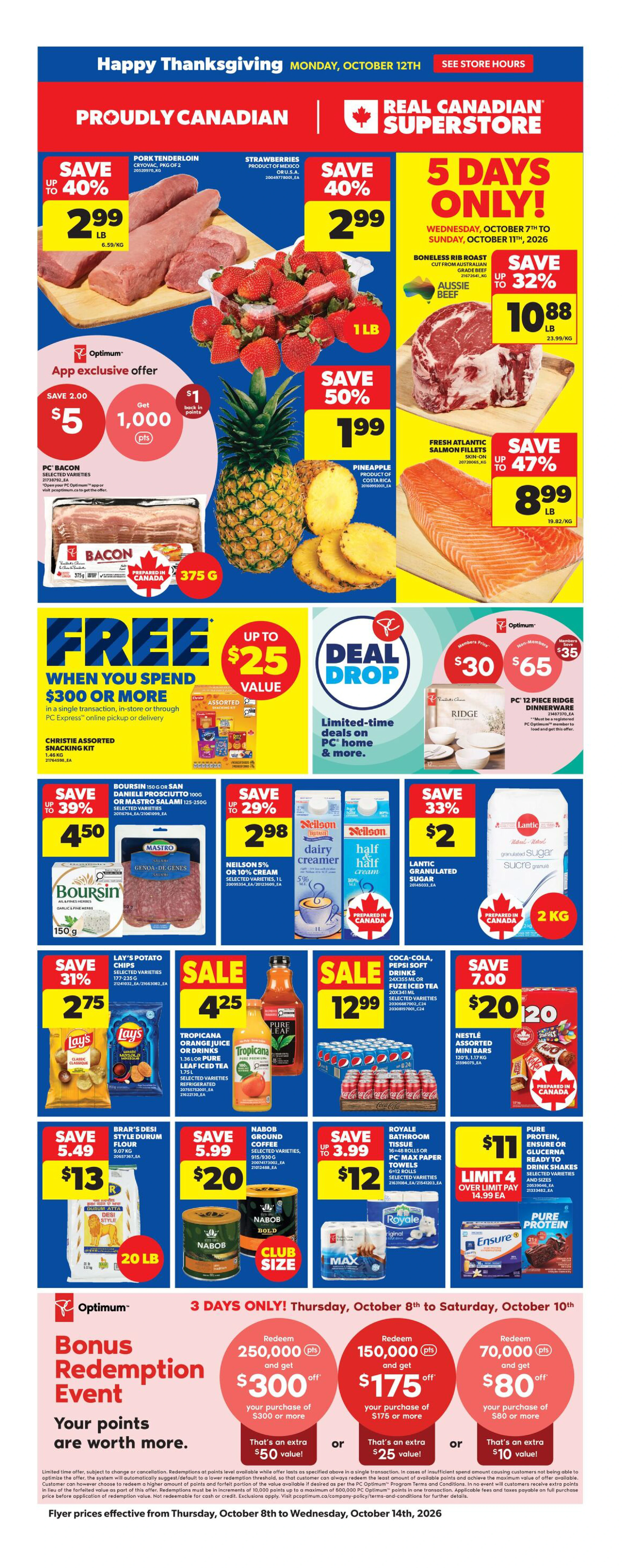 Superstore Ontario Weekly Flyer - Valid Thursday, October 8 - Wednesday, October 14 - Page 3