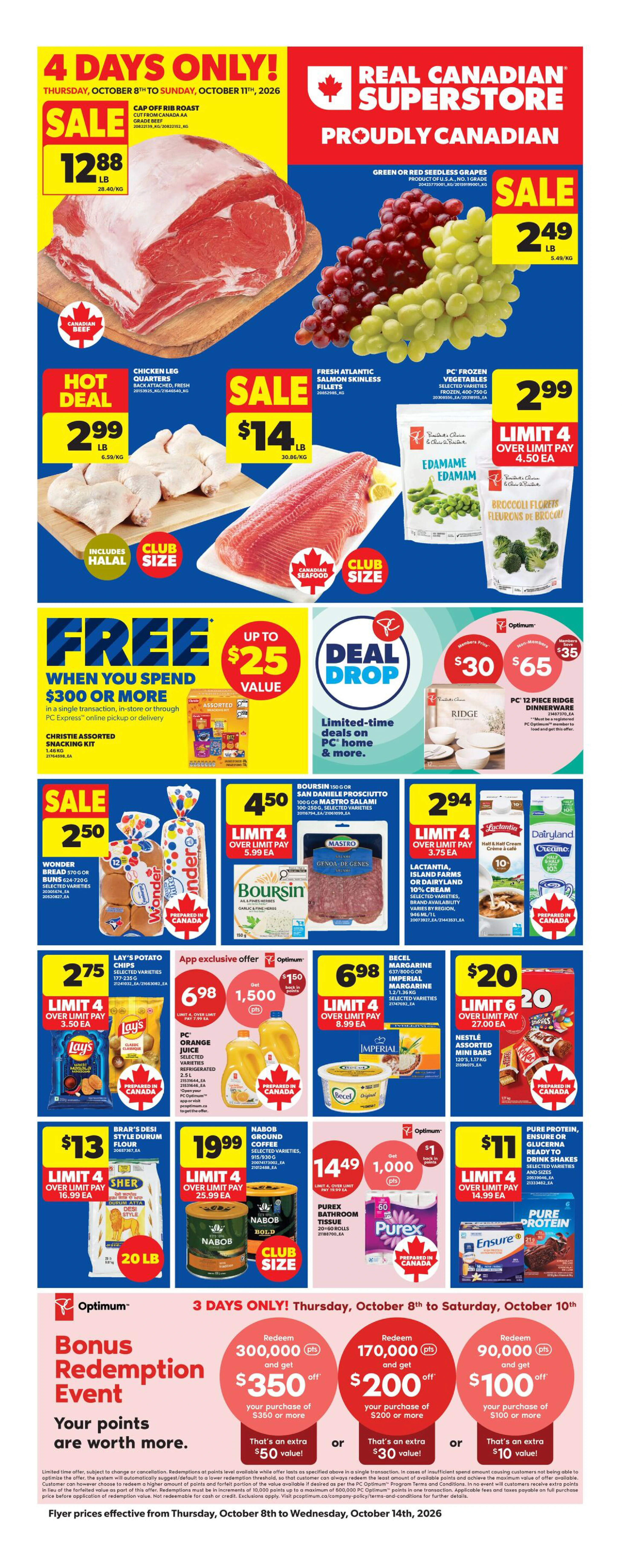 Superstore West Weekly Flyer - Valid Thursday, October 8 - Wednesday, October 14 - Page 4