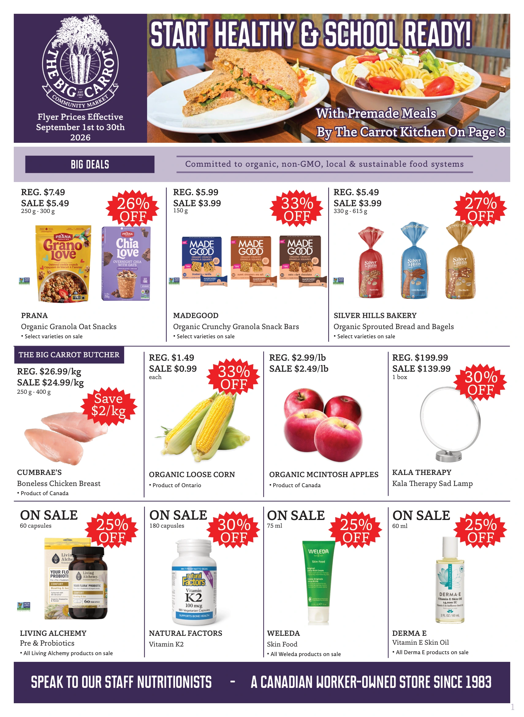 The Big Carrot Monthly Flyer - Page 1