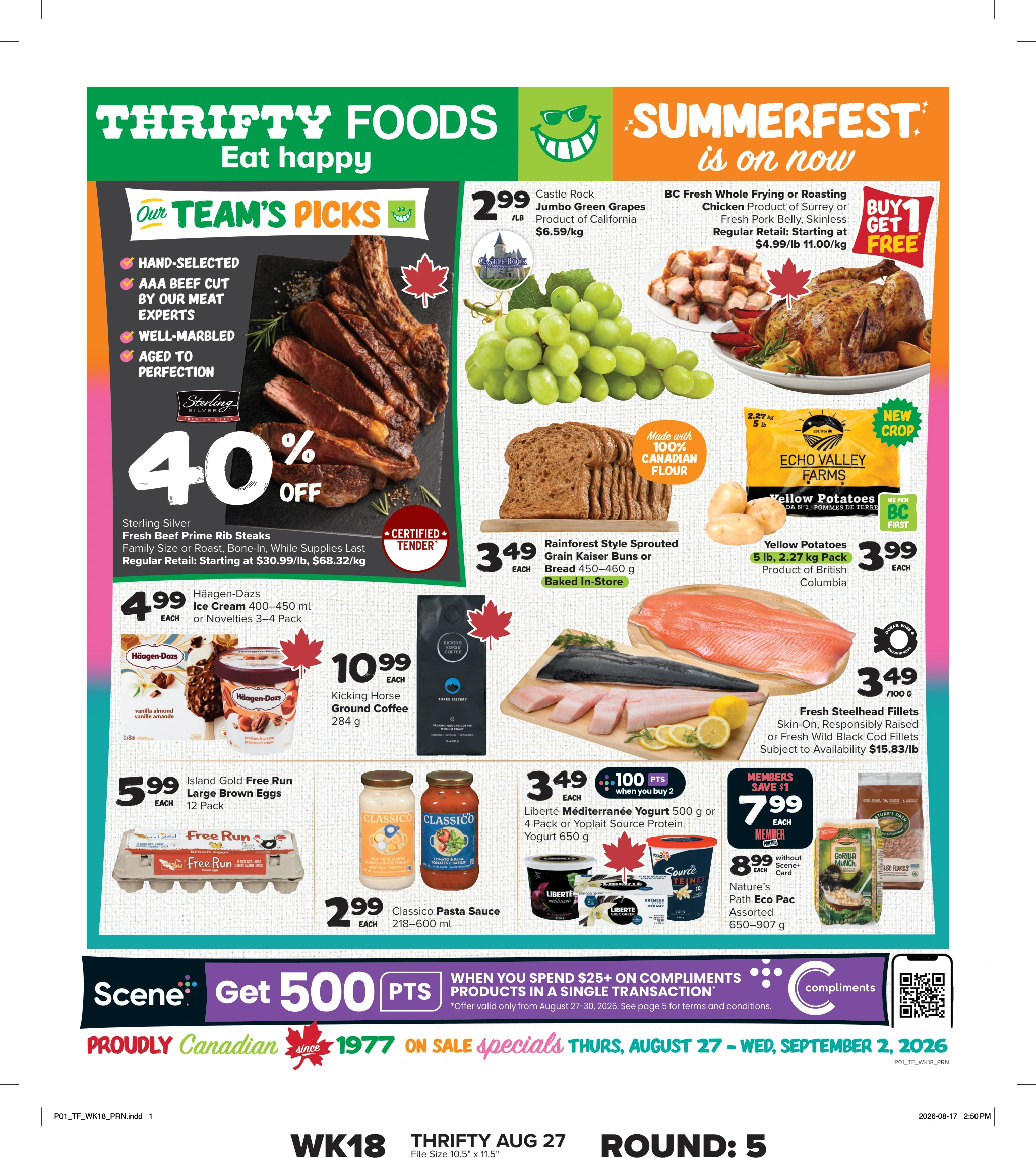 Thrifty Foods Weekly Flyer Zone 1 - Page 1