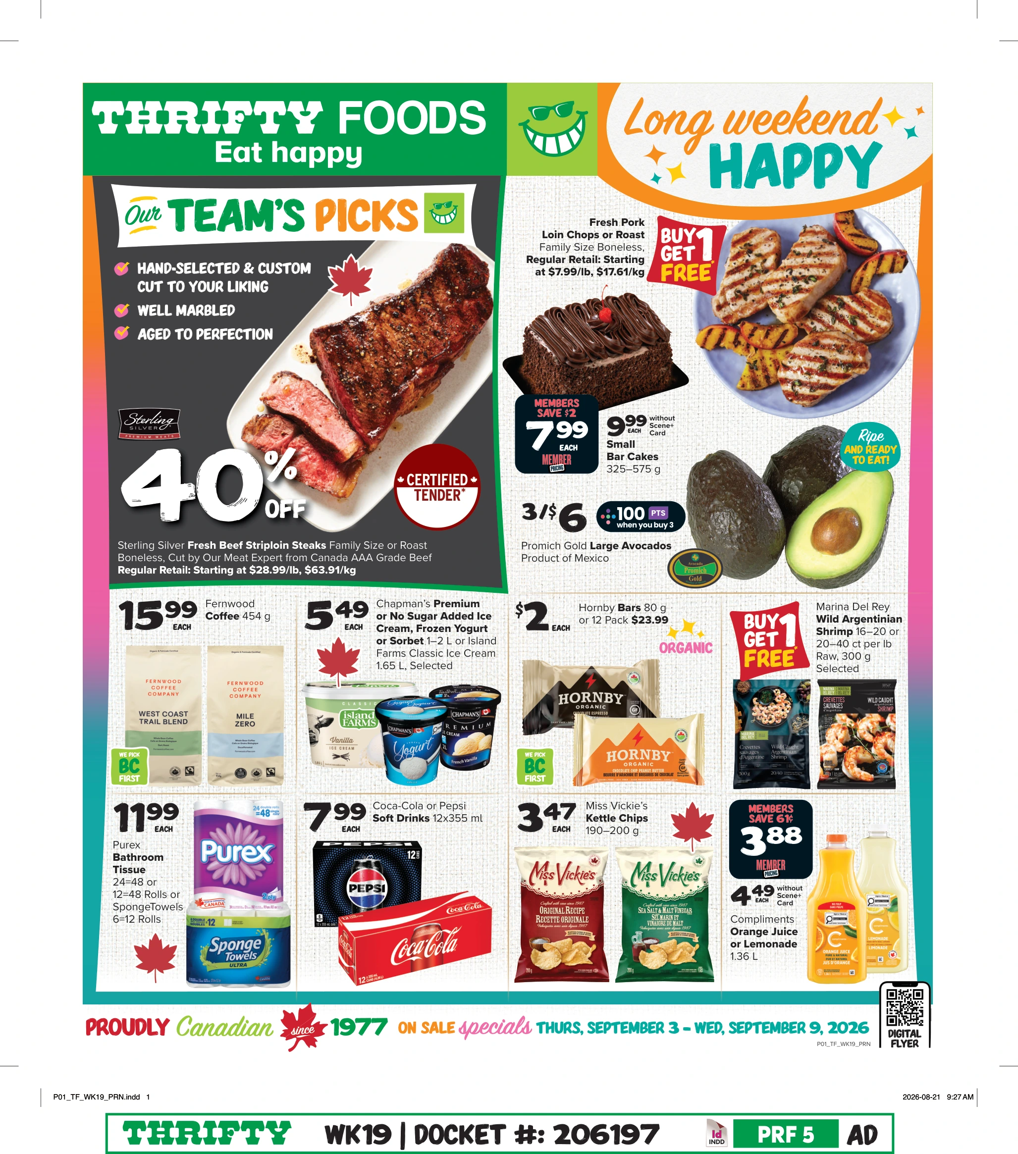 Thrifty Foods Weekly Flyer Zone 1 - Page 1