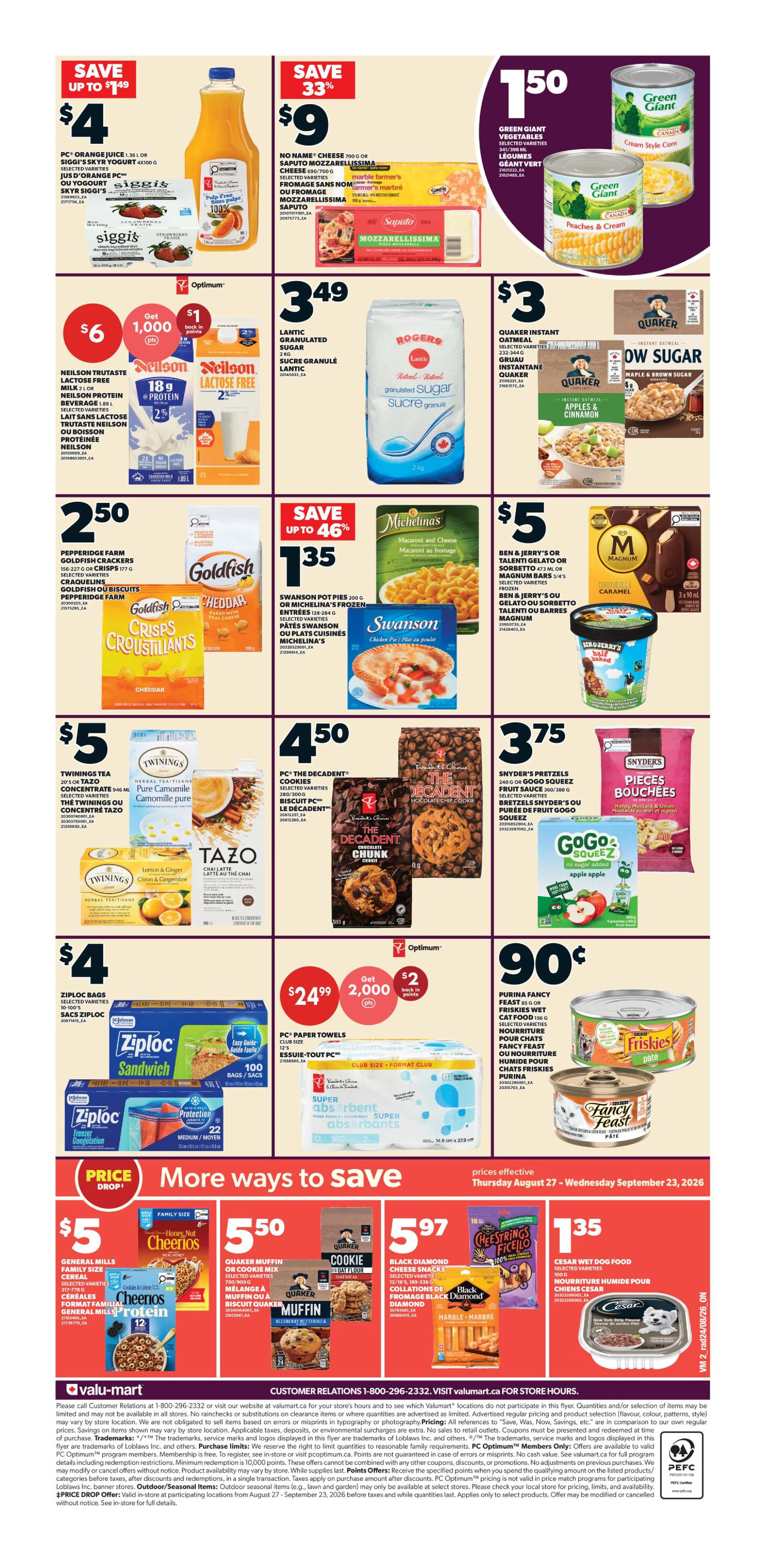 Valu-Mart Weekly Flyer - Valid Thursday, August 27 - Wednesday, September 02 - Page 2